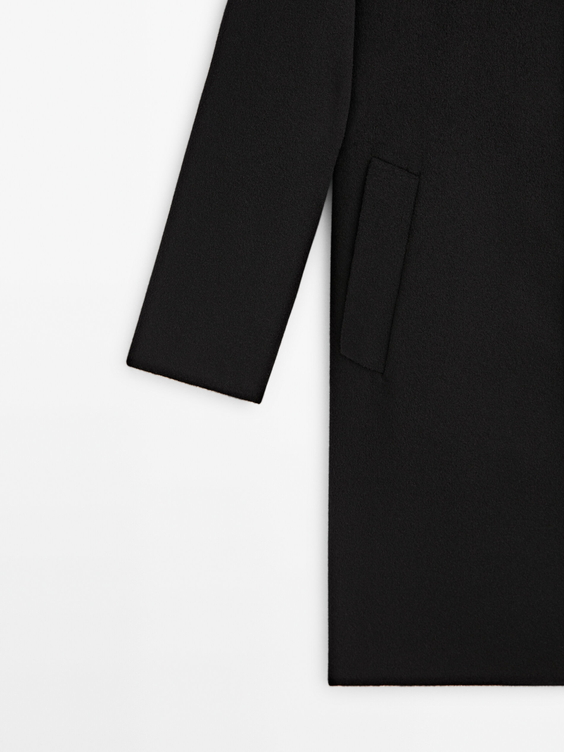 Wool blend car coat Studio Black Coats And Jackets Massimo