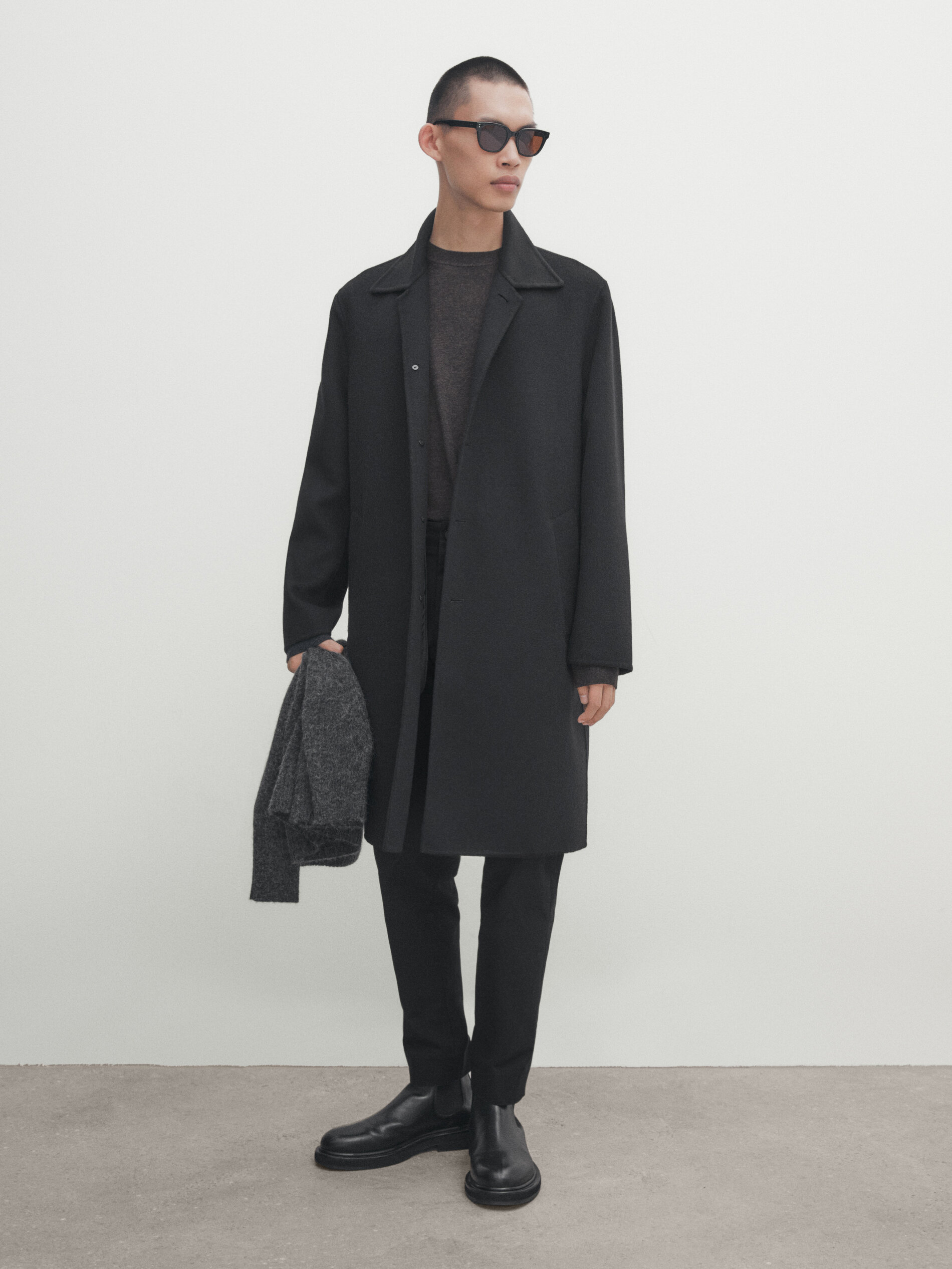 Massimo dutti on sale black coat