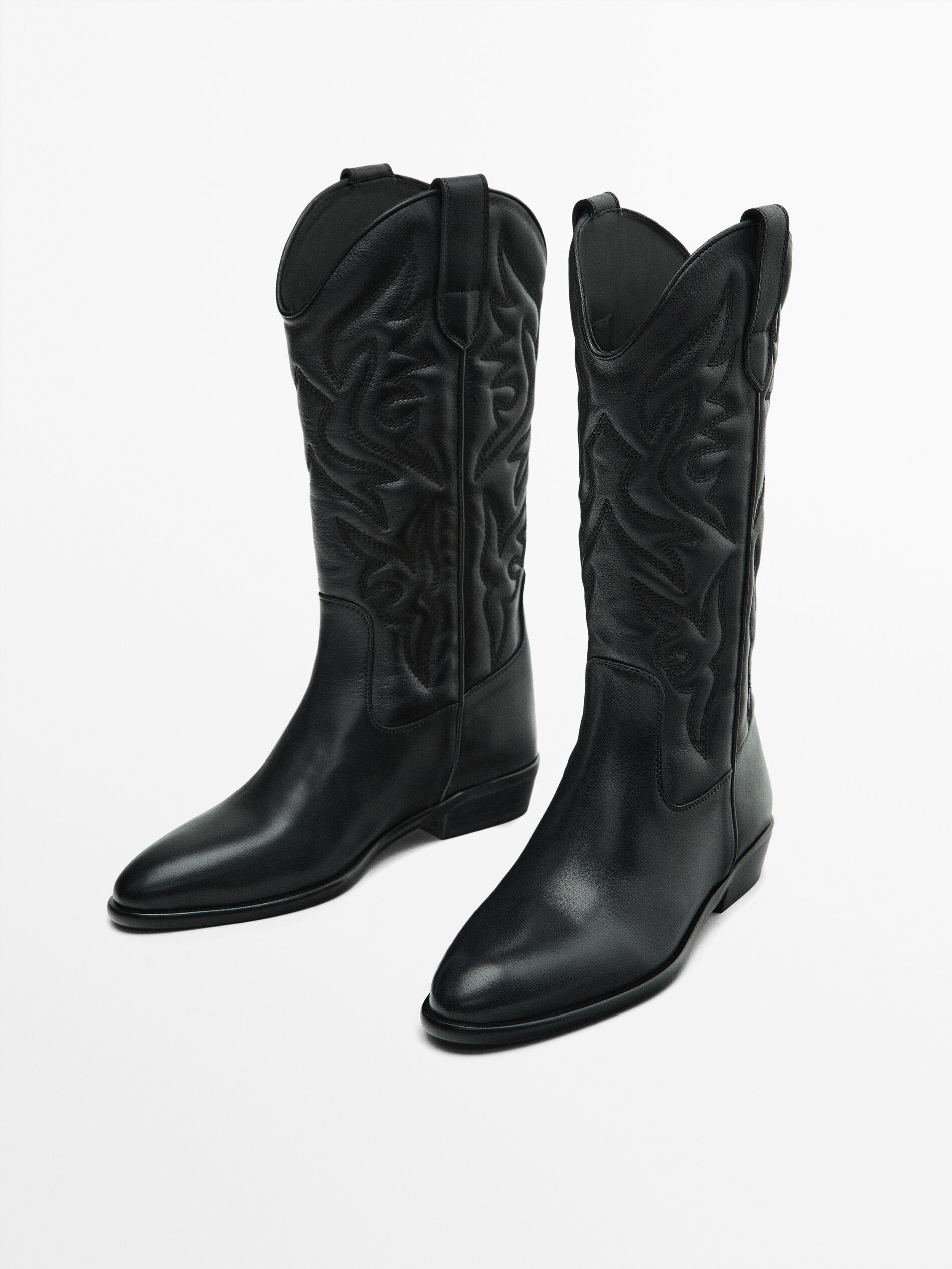 Massimo dutti deals cowboy ankle boot