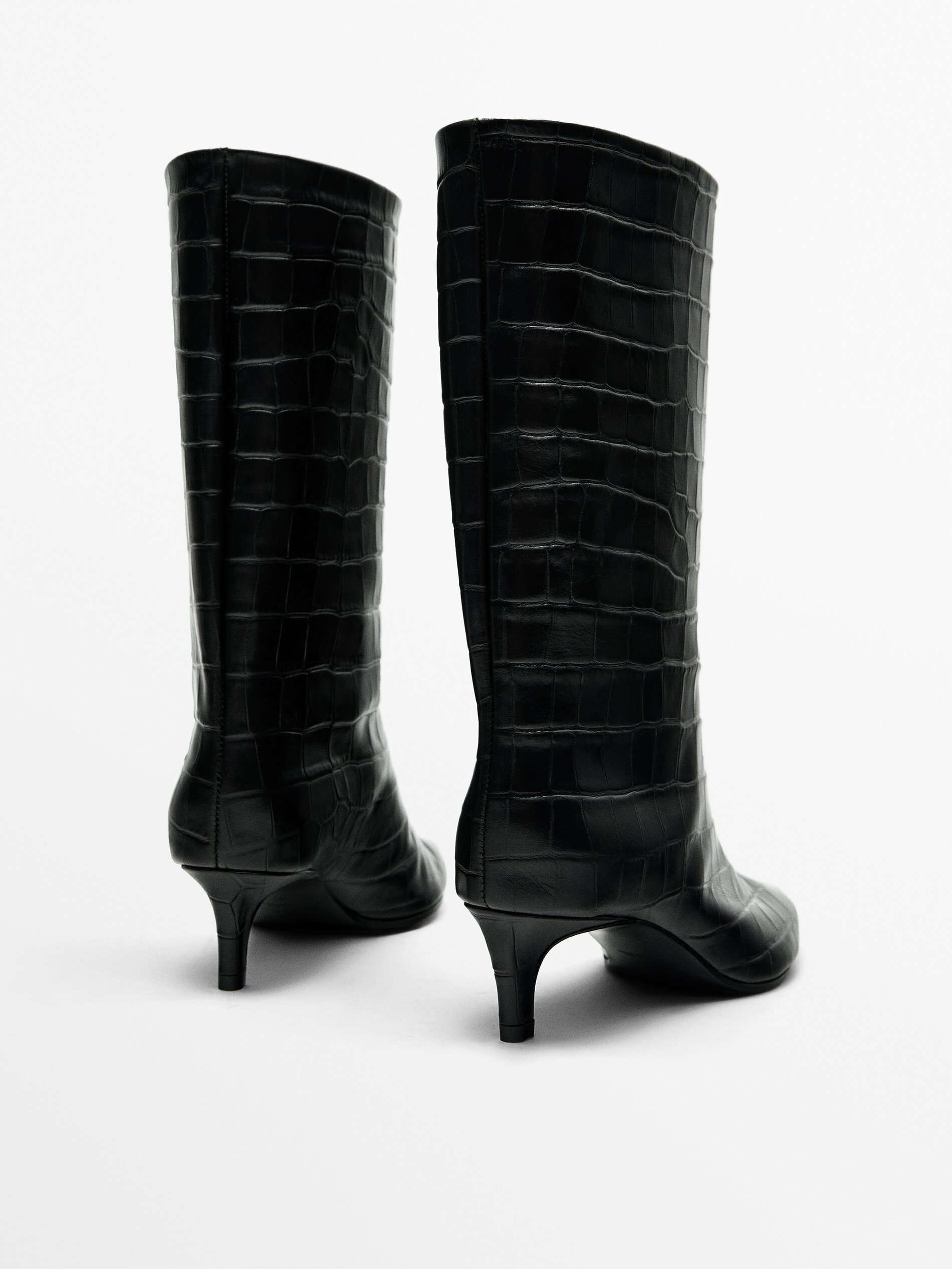 Mock croc outlet ankle boots