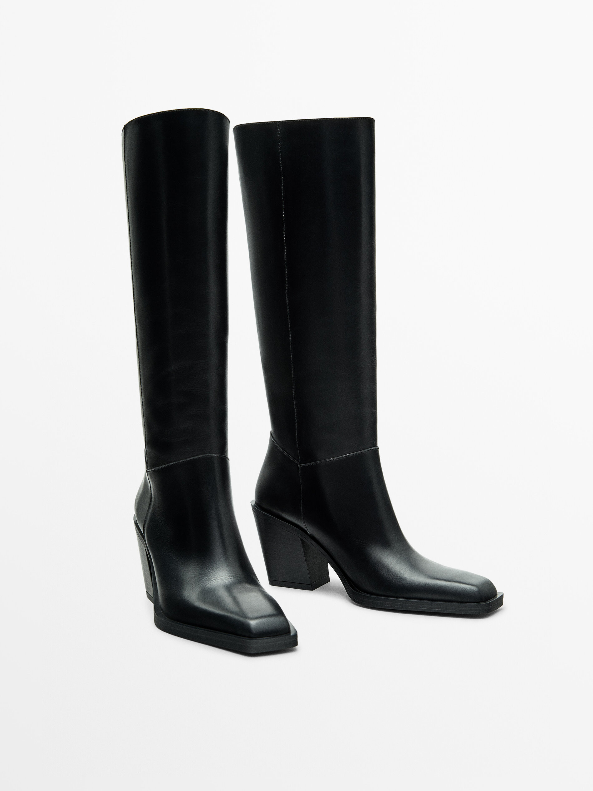 Massimo dutti online knee high boots
