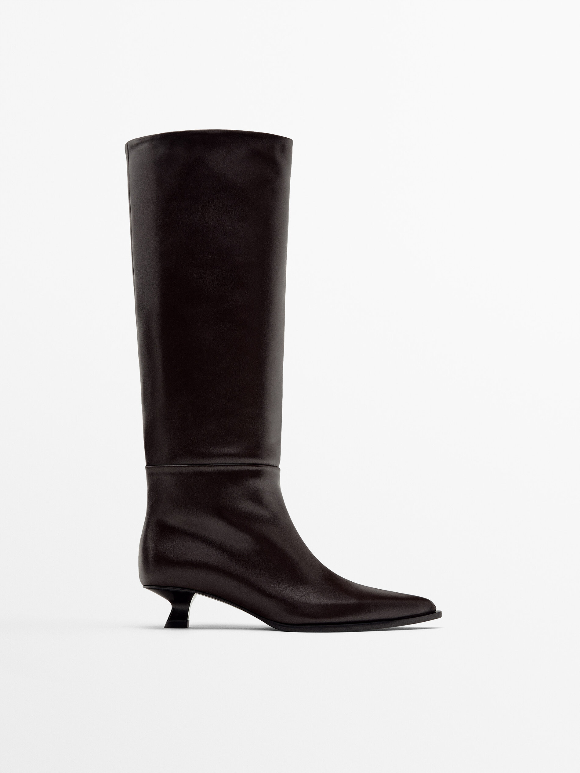 Heeled leather boots Limited Edition Brown Boots And Ankle