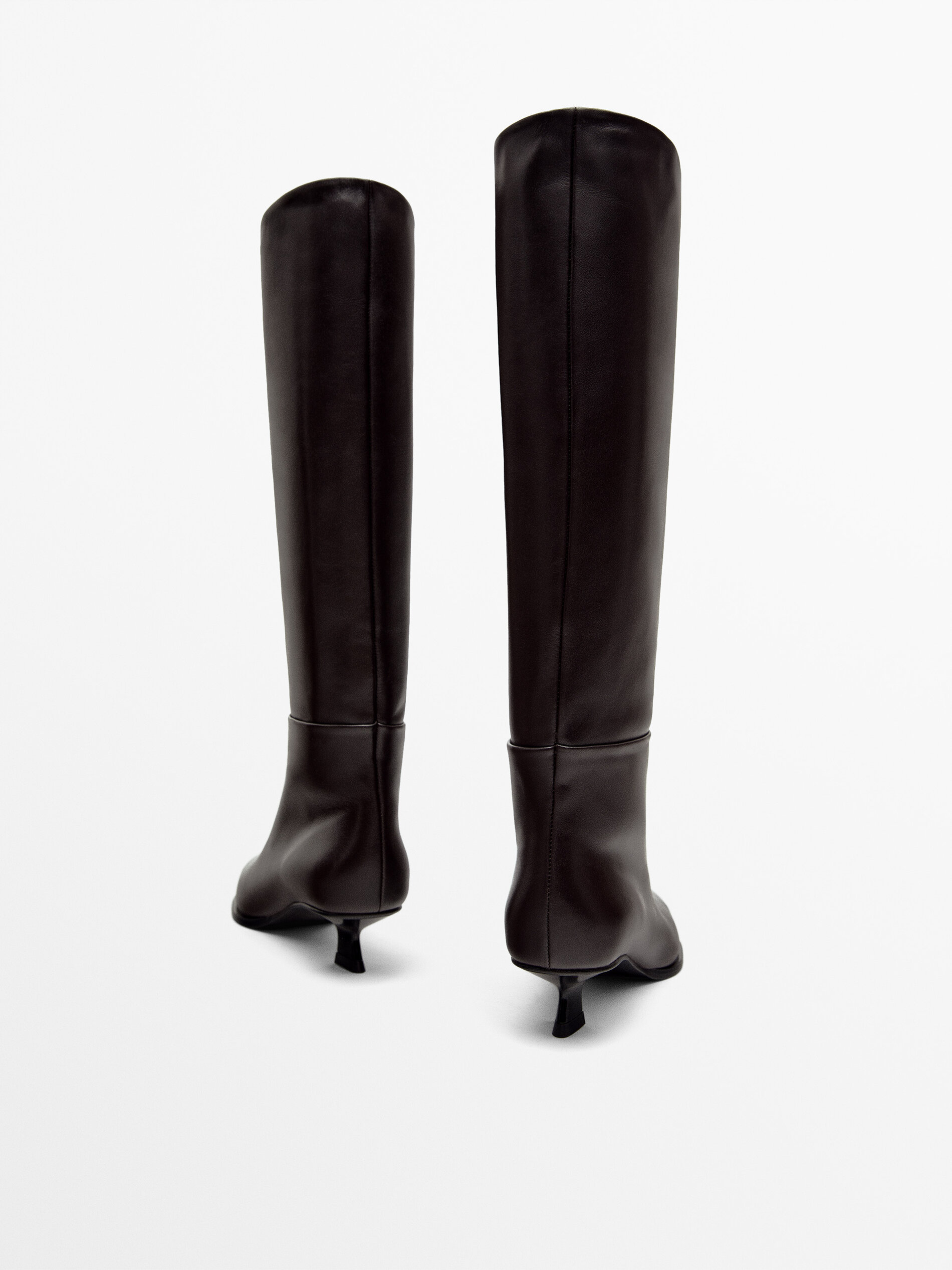 Heeled leather boots Limited Edition Brown Boots And Ankle