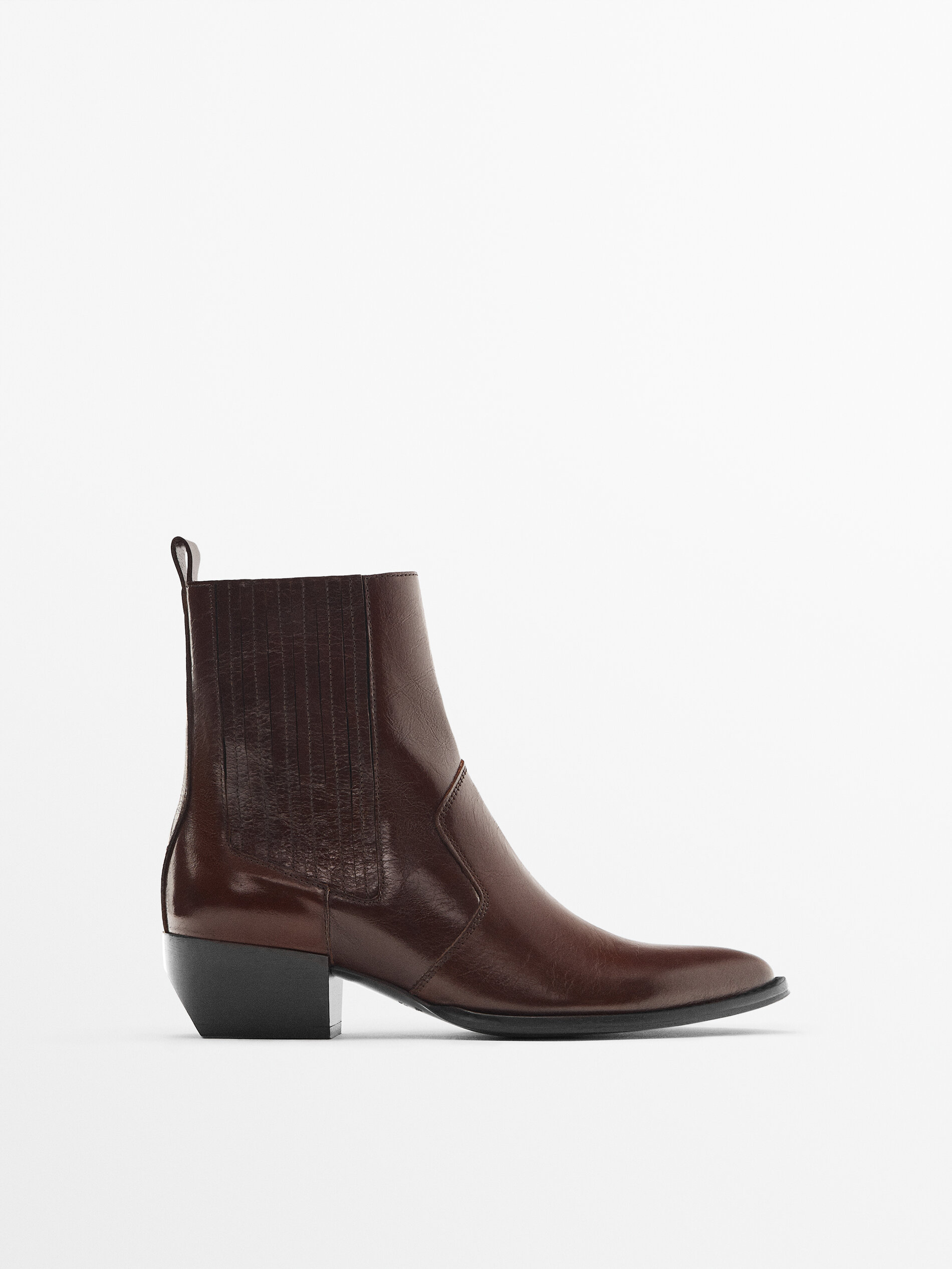 Leather cowboy style Chelsea boots Brown Boots And Ankle Boots
