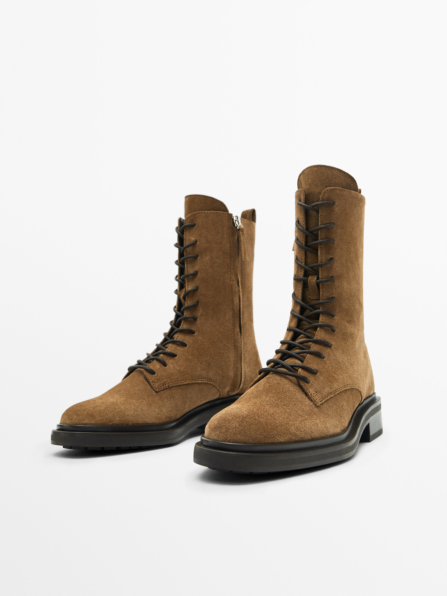 Botin plano store acordonado massimo dutti
