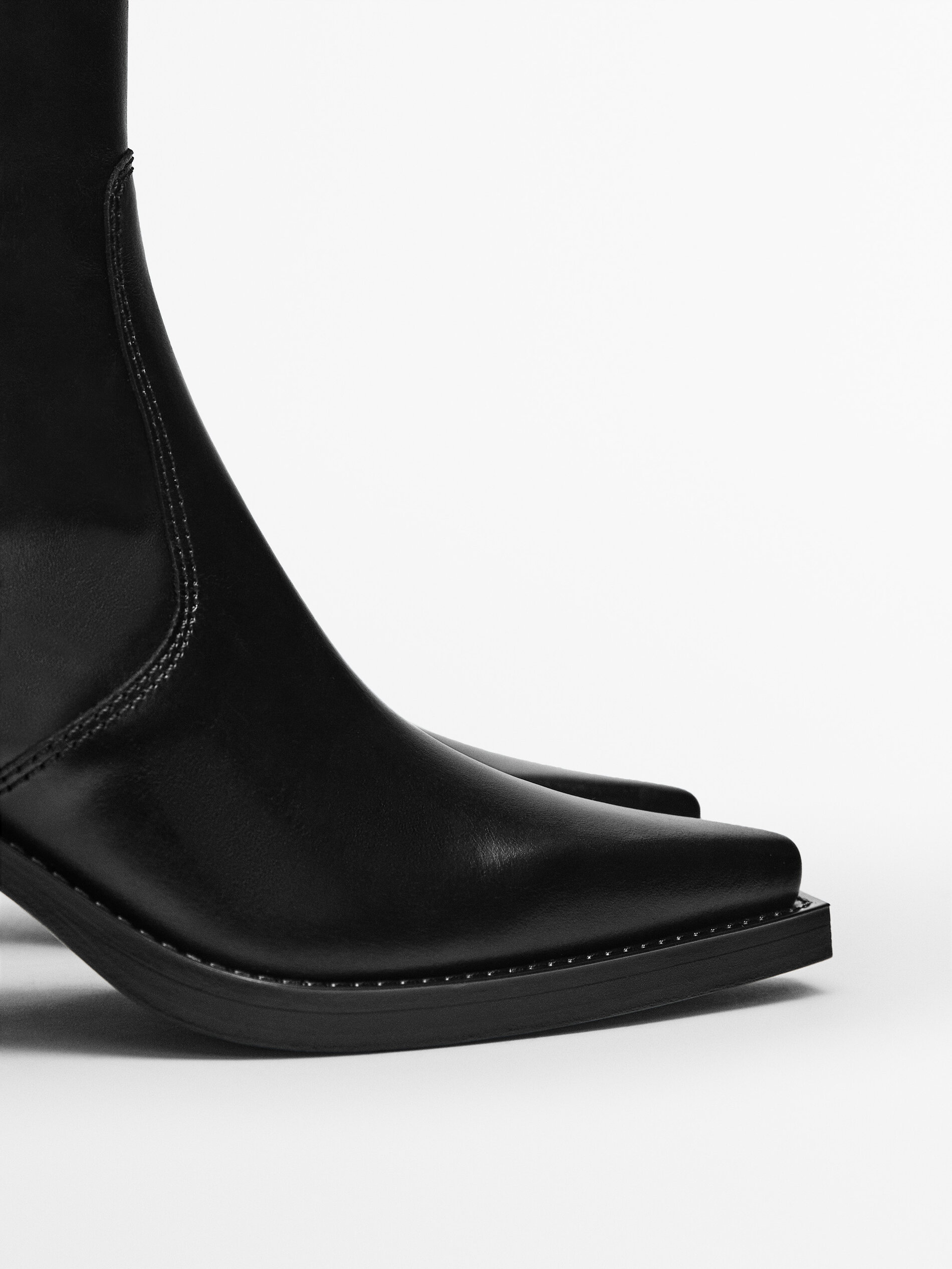 Bottines cuir noir talon discount