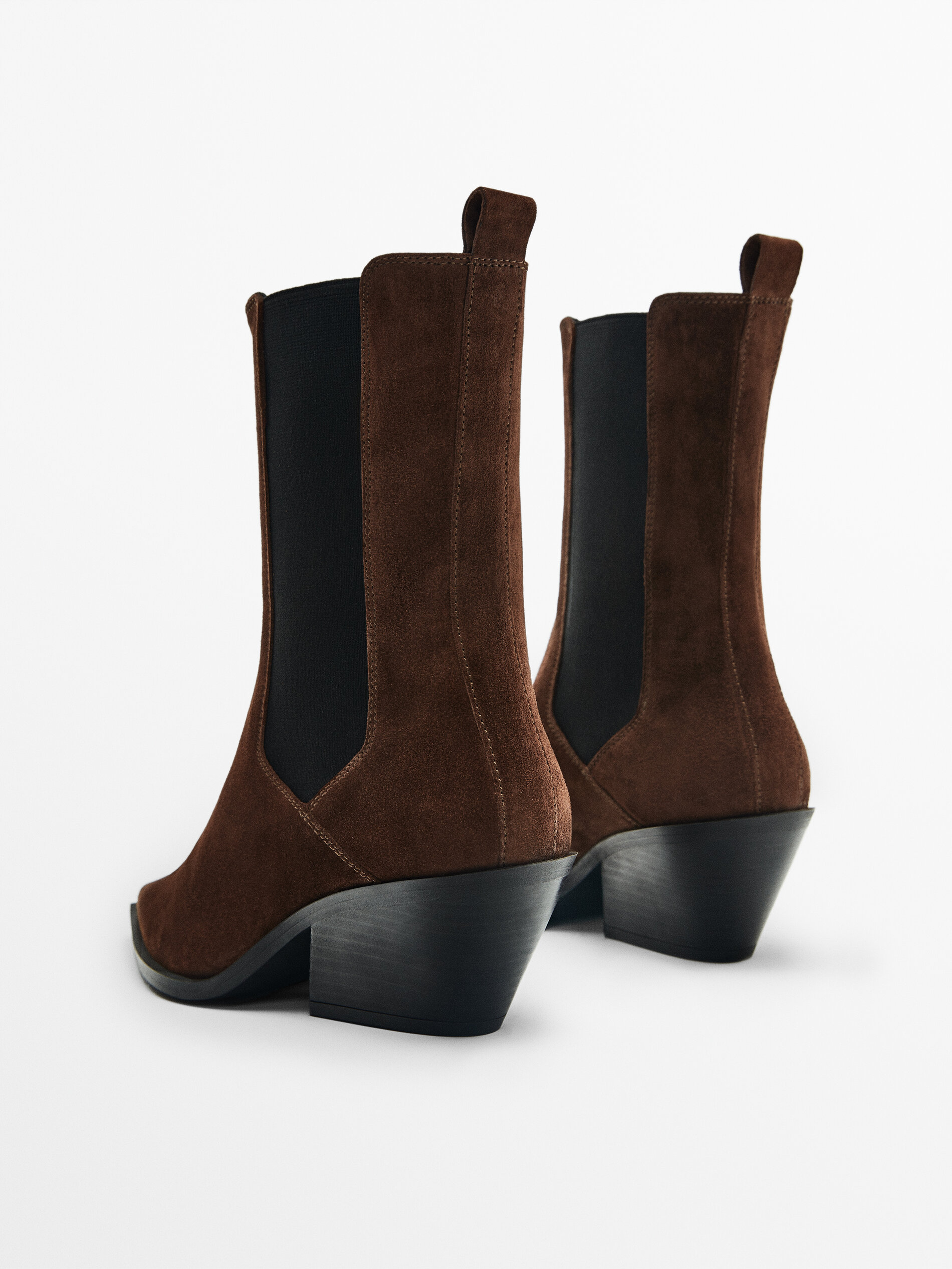 Bottines croute online de cuir