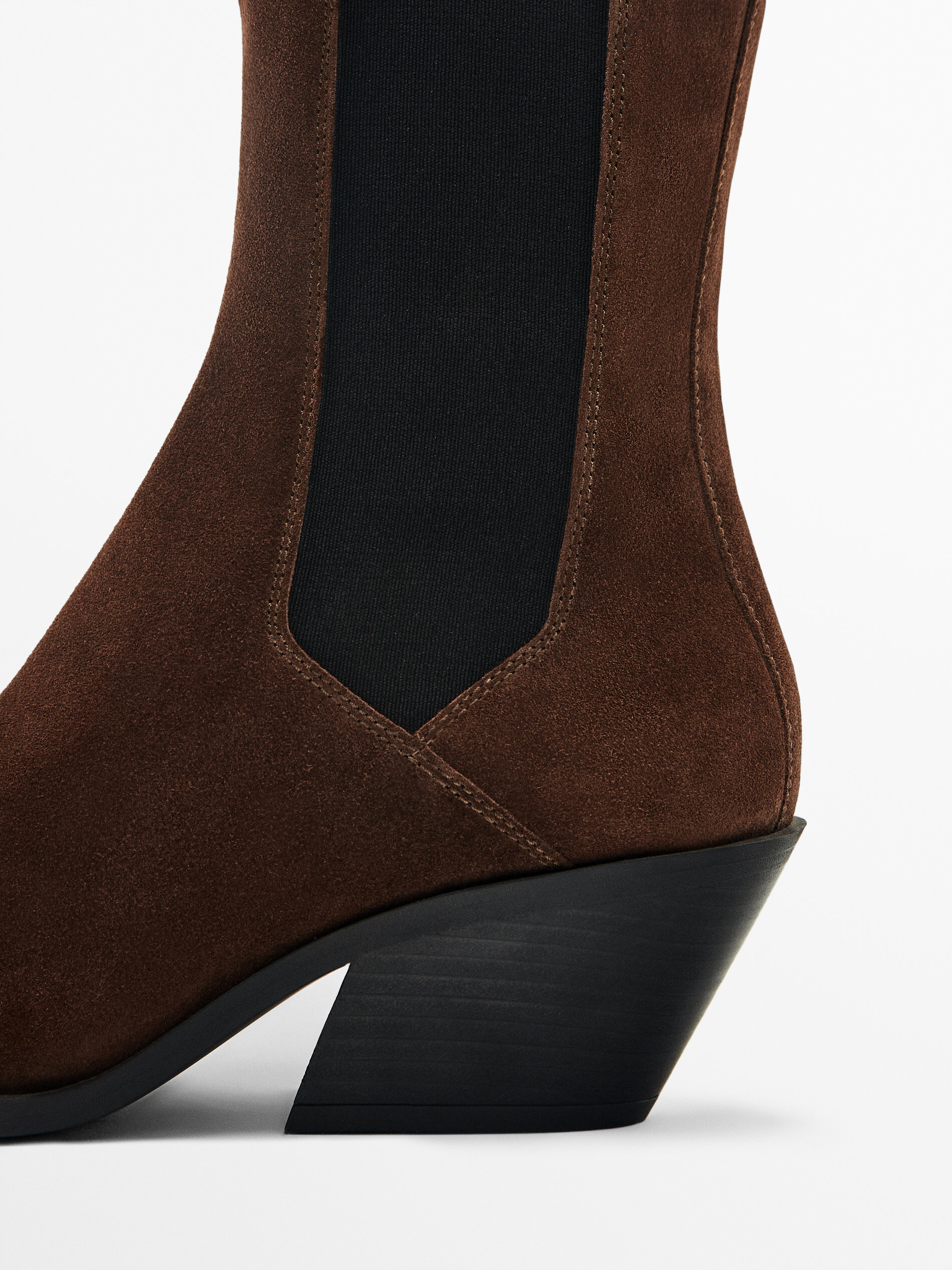 Bottines croute online de cuir