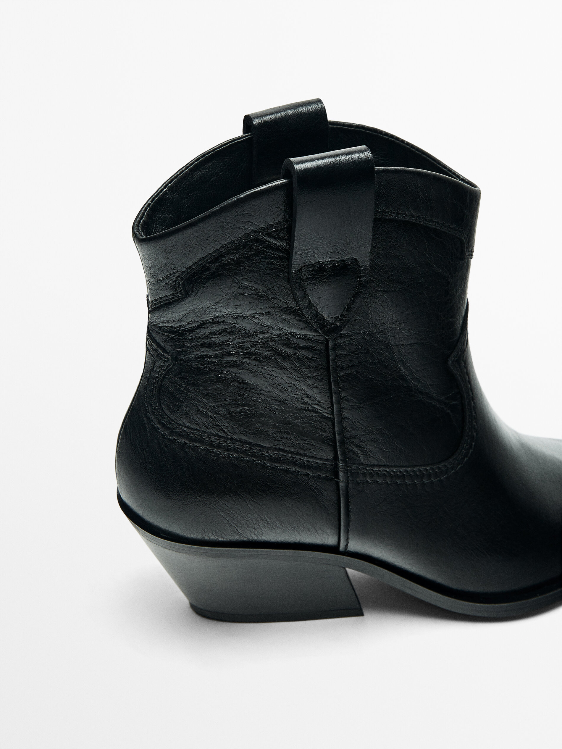 Massimo dutti hot sale cowboy ankle boot