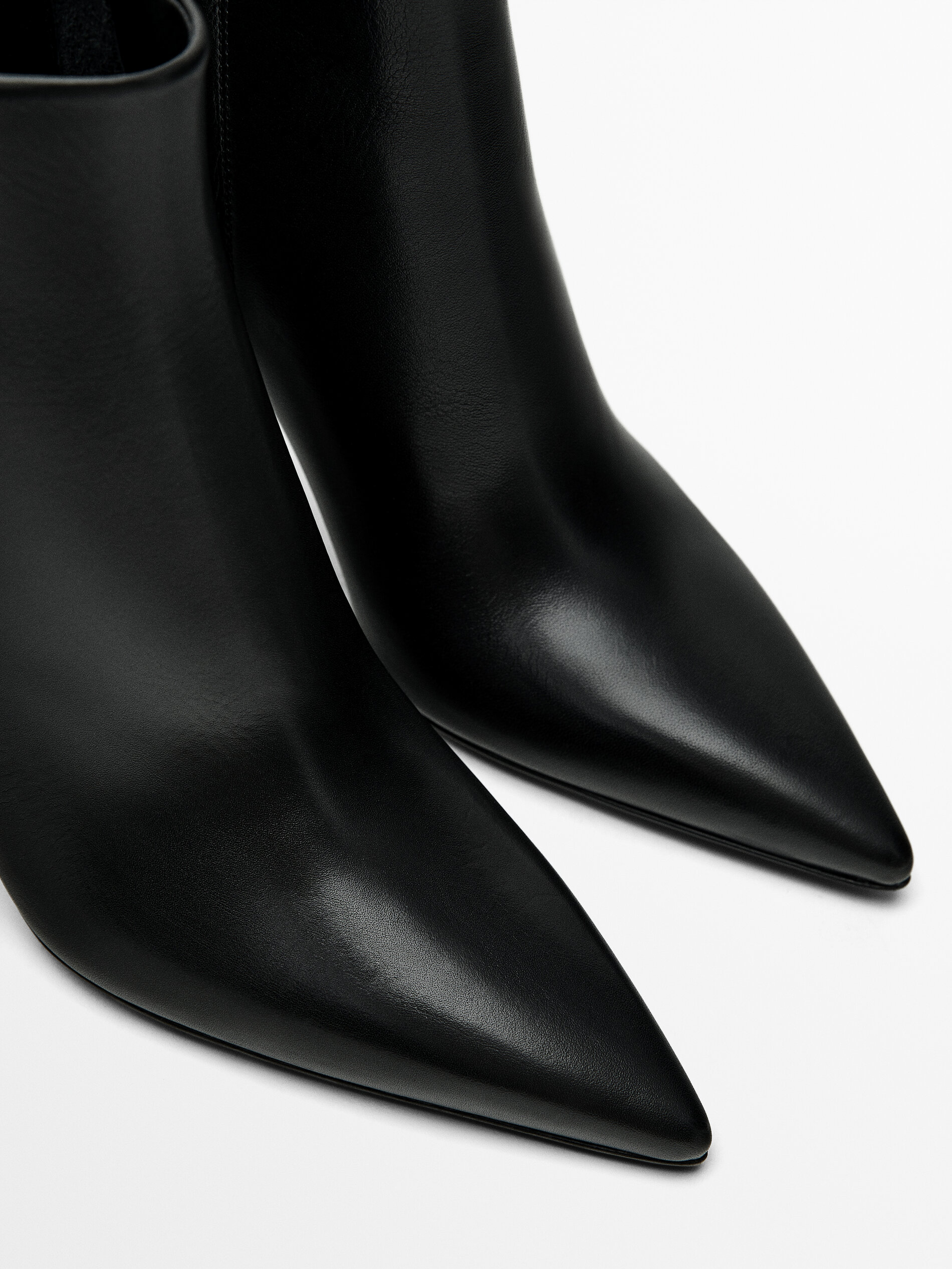 Bottines a talon cuir clearance