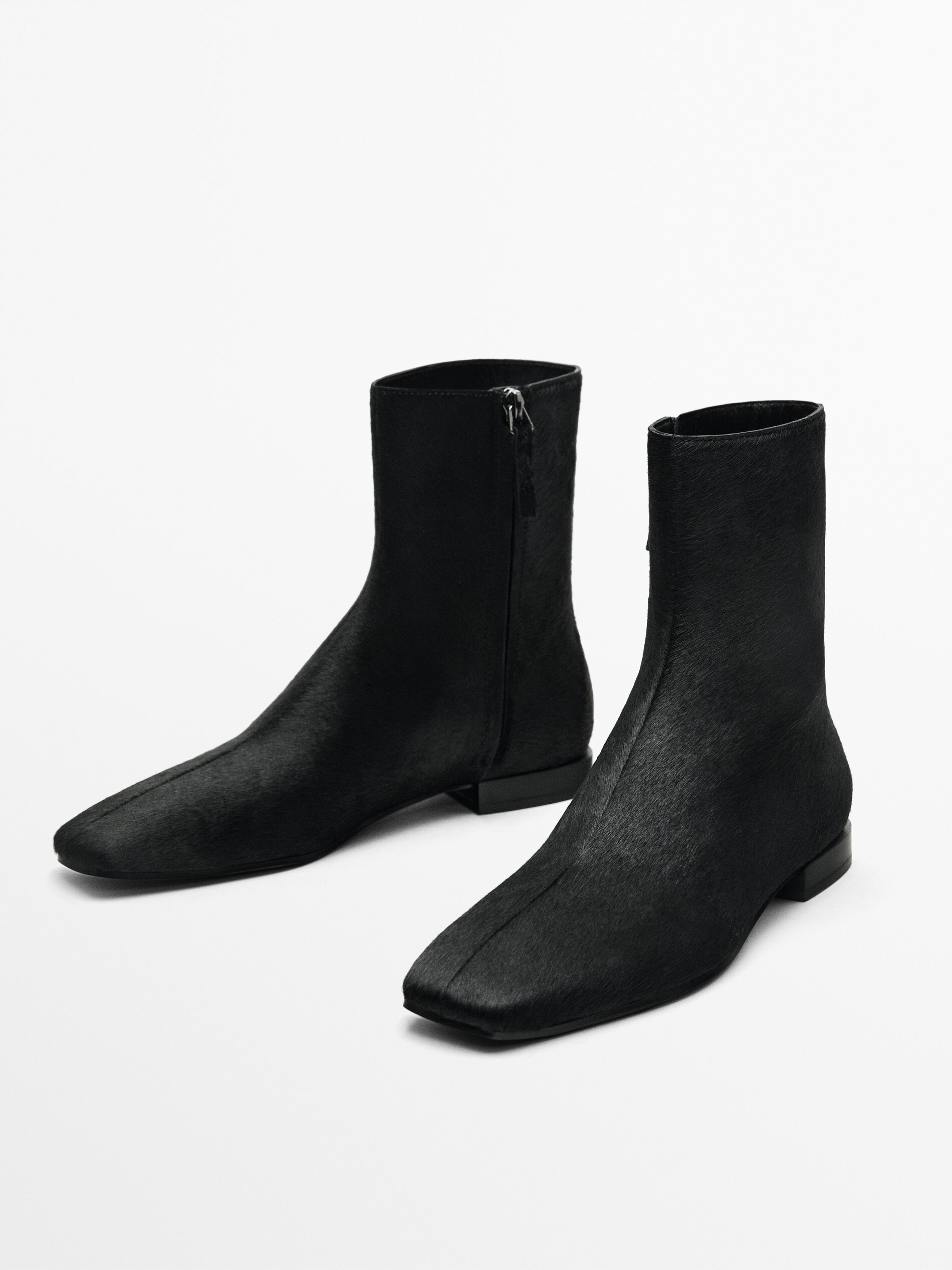 Square toed ankle boots online