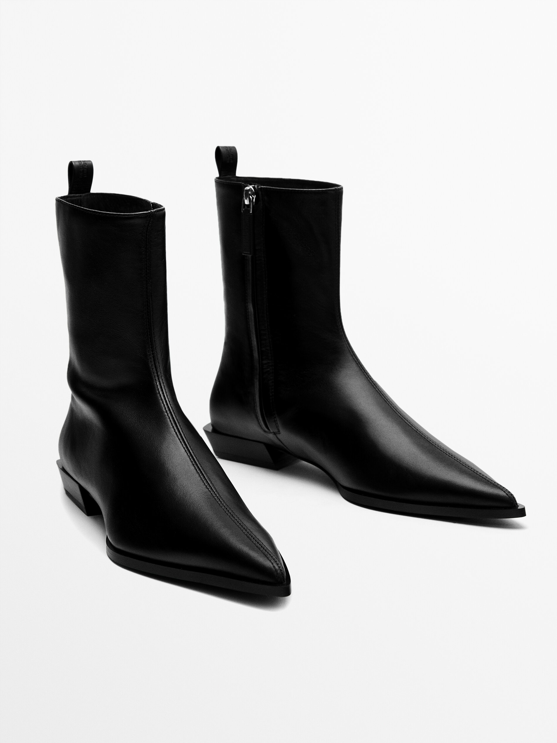 Massimo dutti clearance white boots