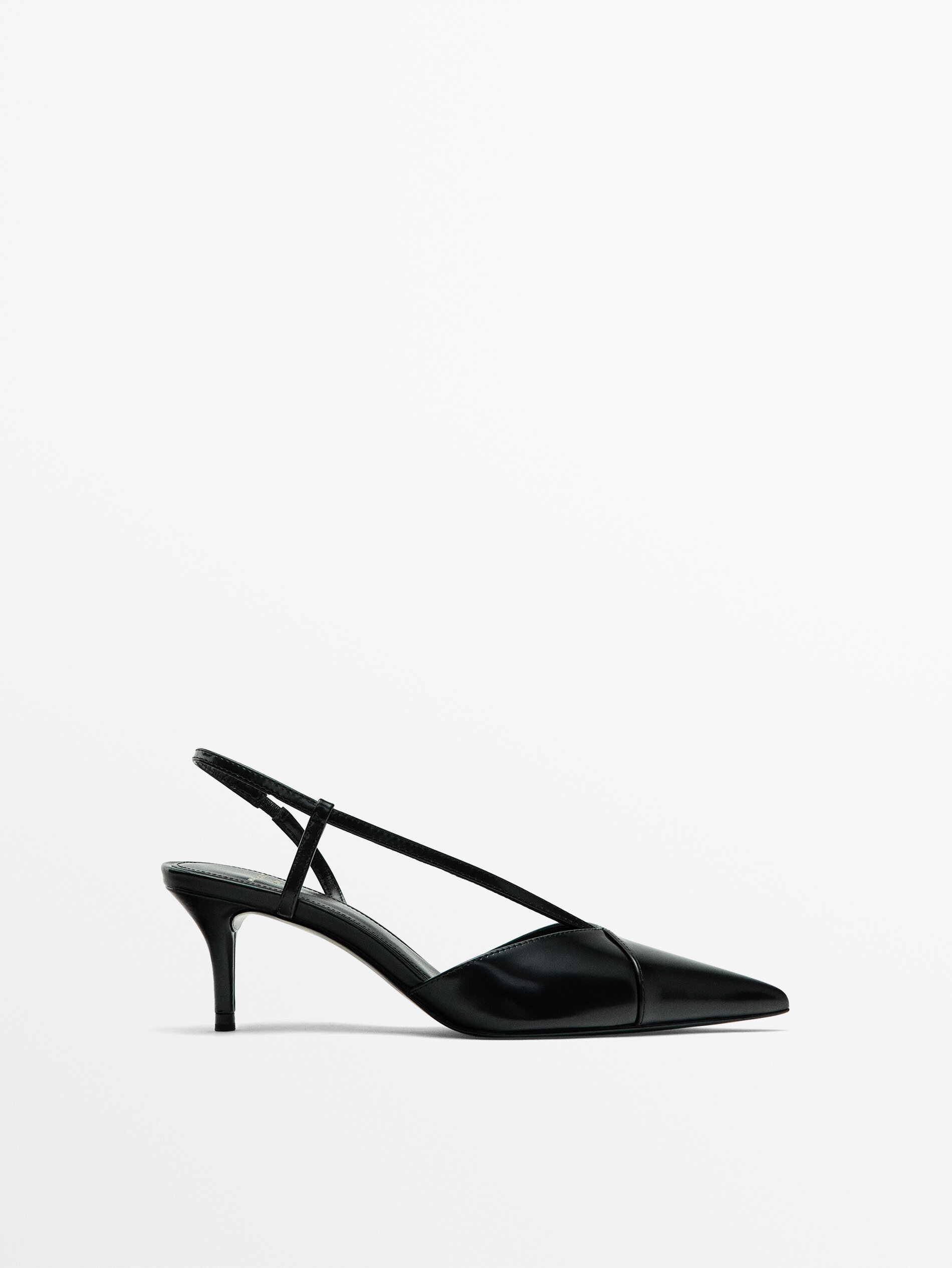 Leather on sale slingback shoes