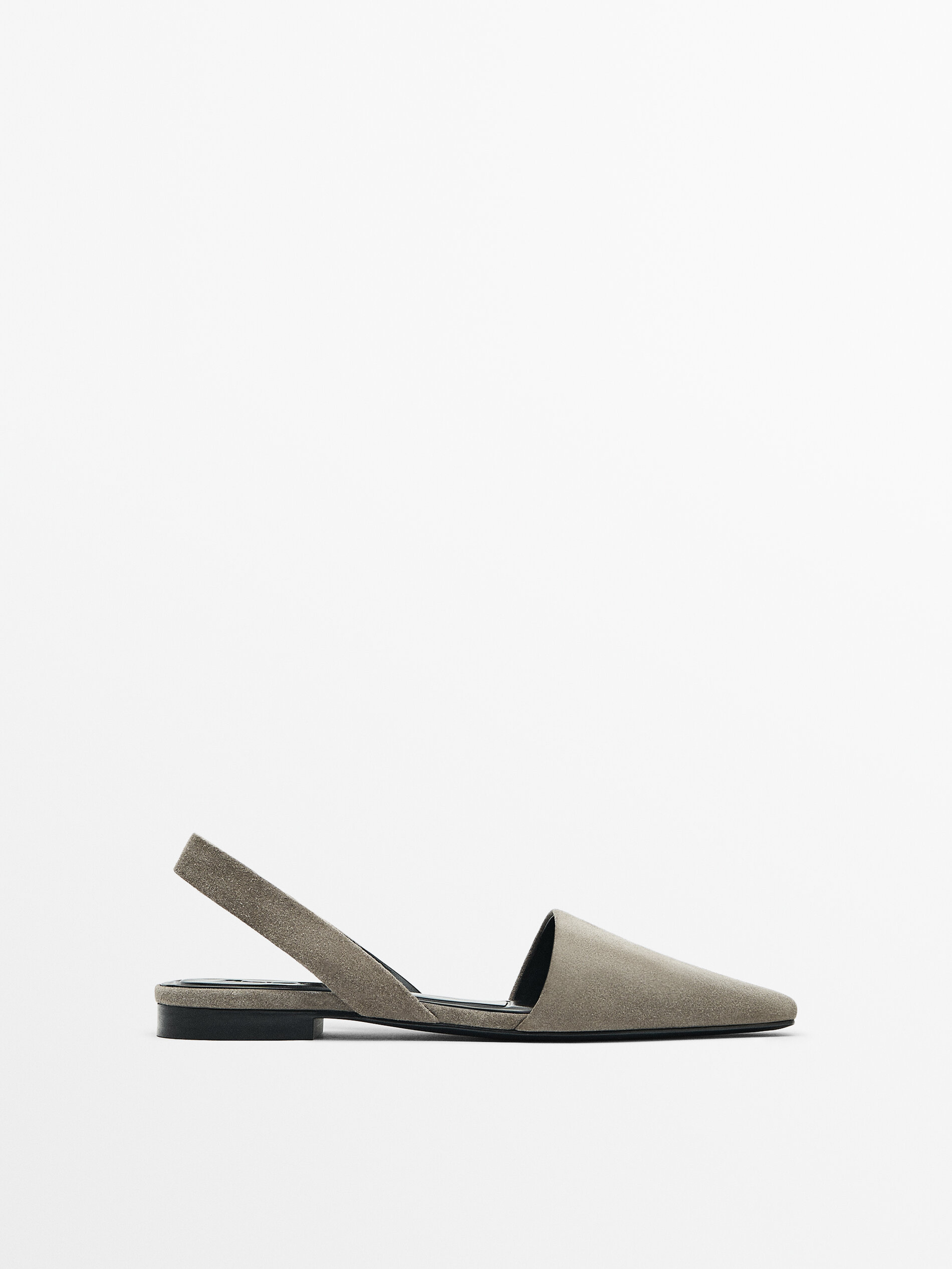 Suede slingback new arrivals flats