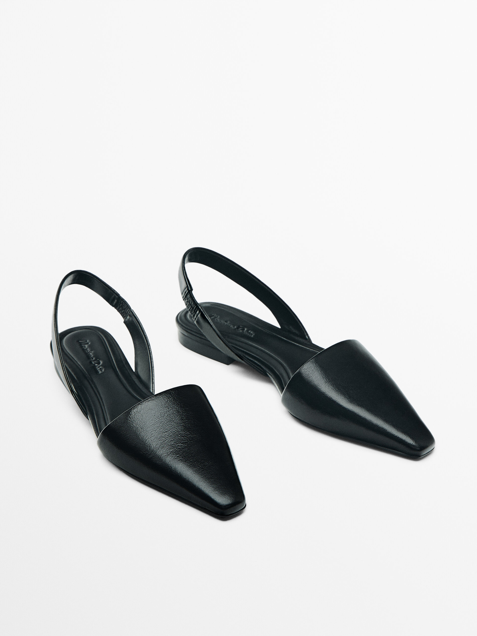 Sling back hotsell black flats