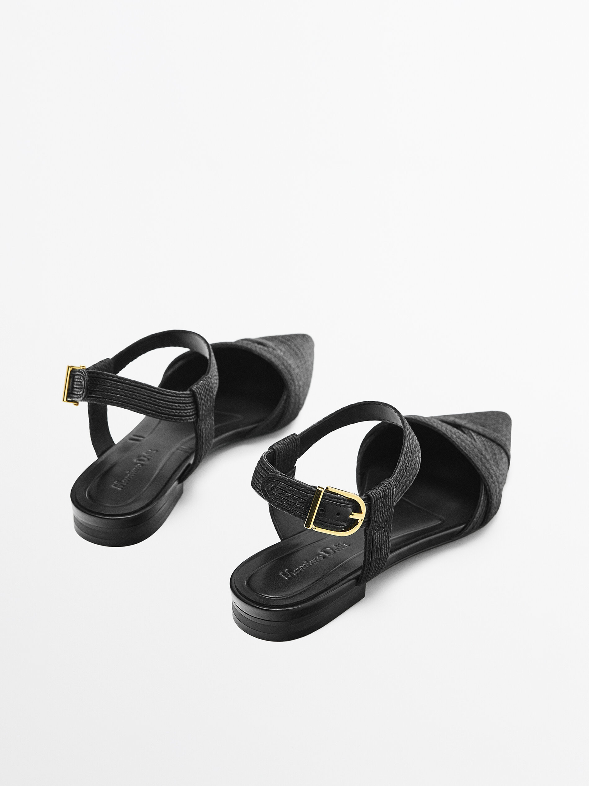 Fabric flat shoes sale