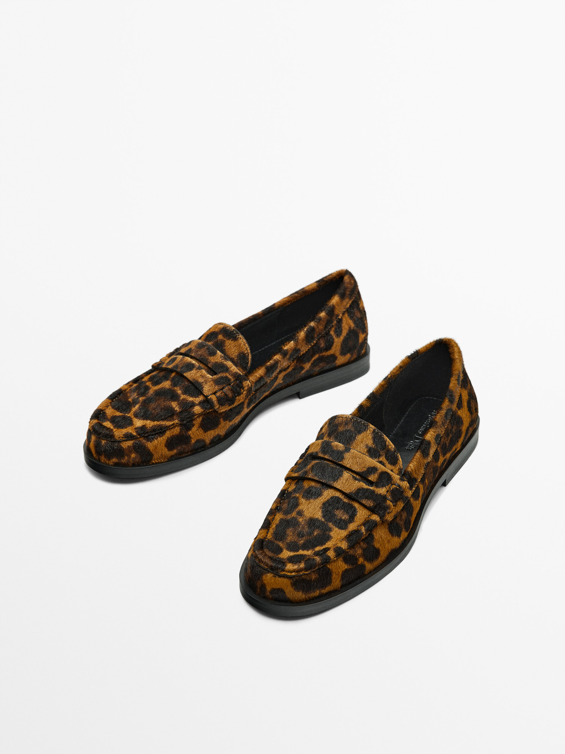 Leopard print outlet loafer shoes