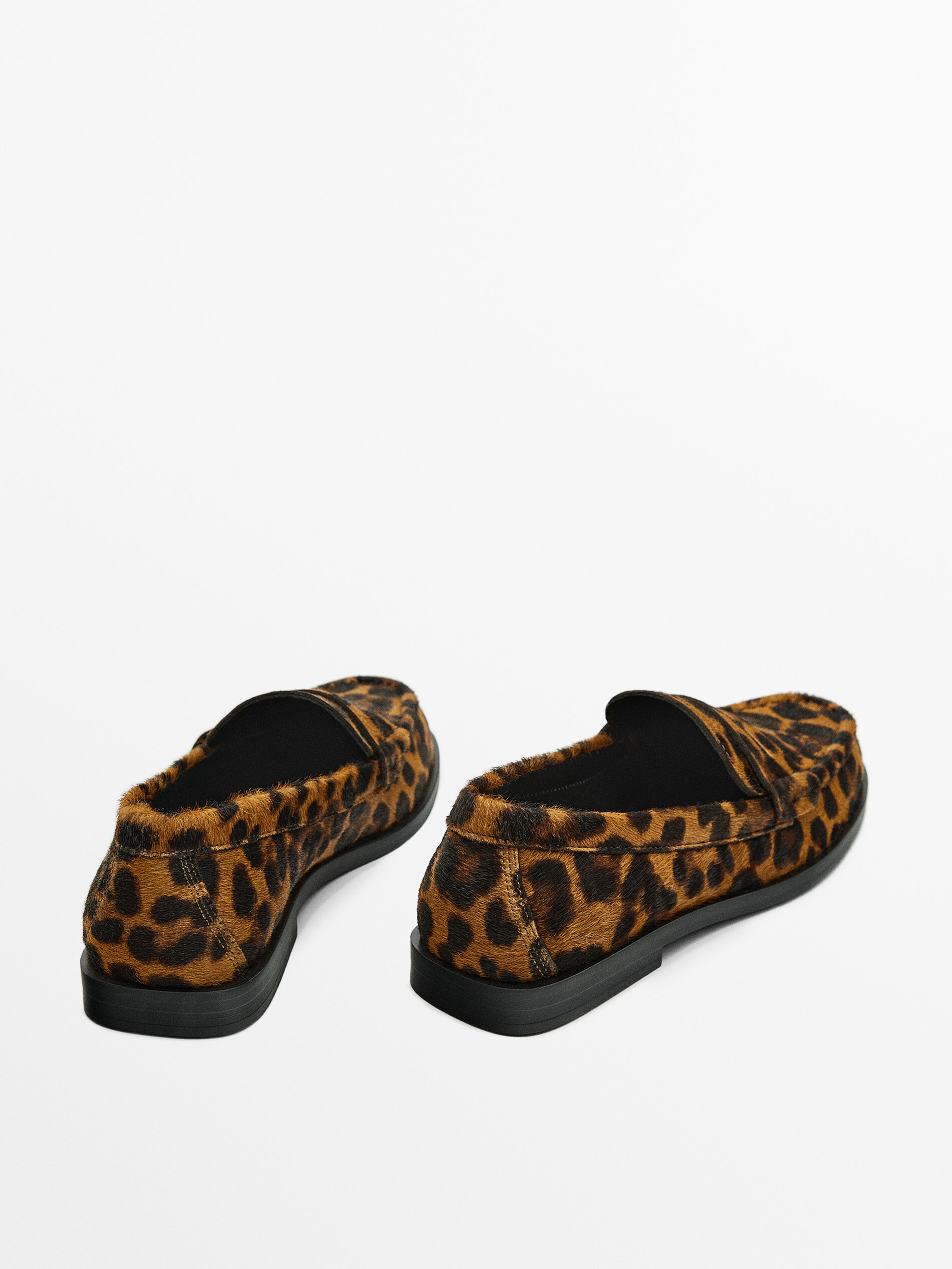 Massimo dutti deals animal print loafers