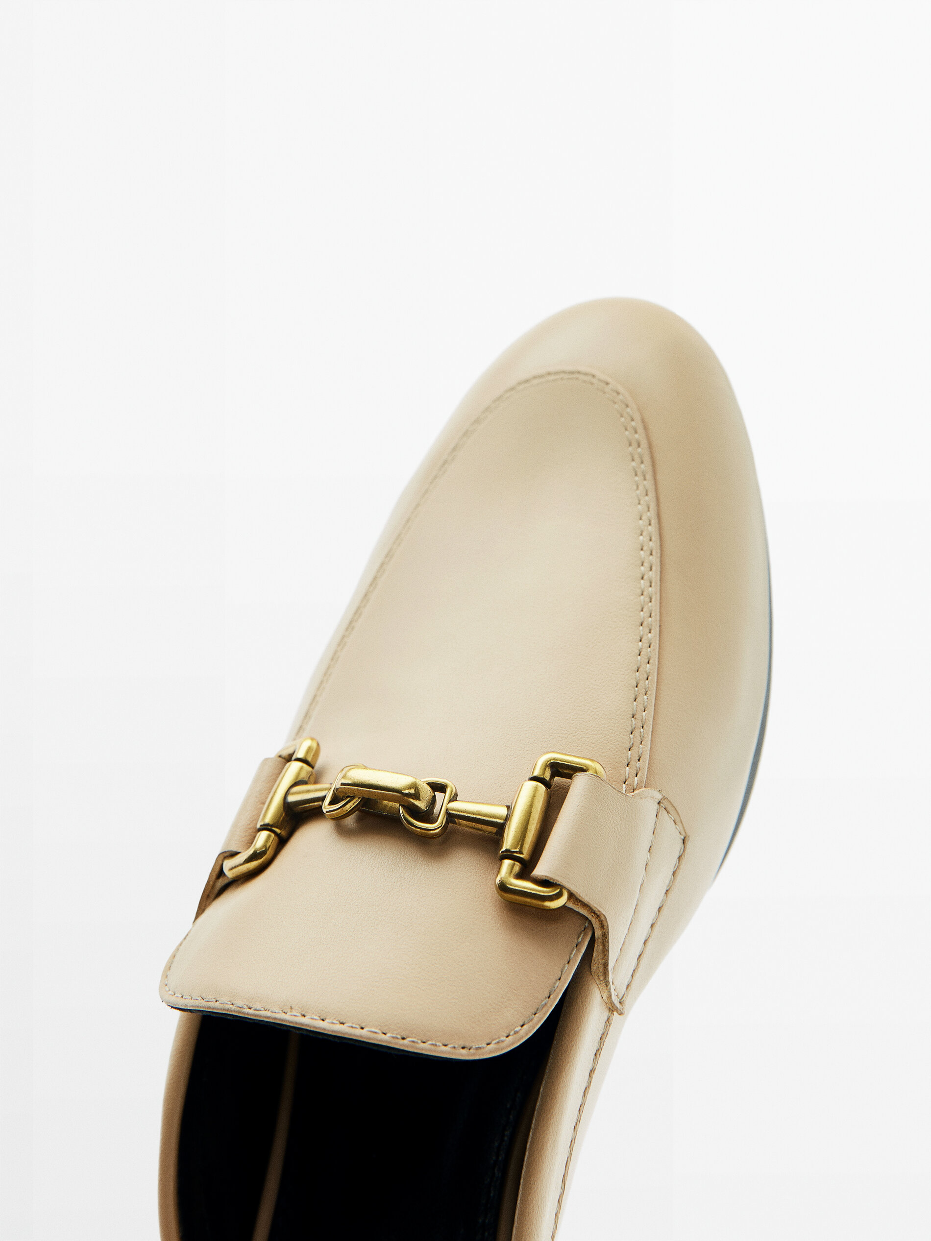 Cream mule loafers on sale