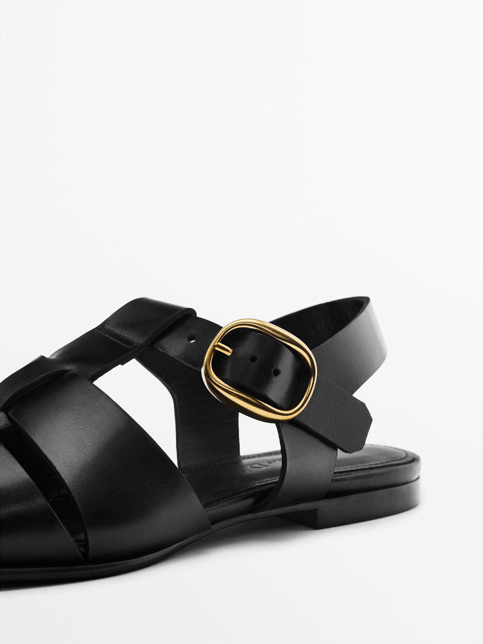 Sandalias cangrejeras mujer piel outlet