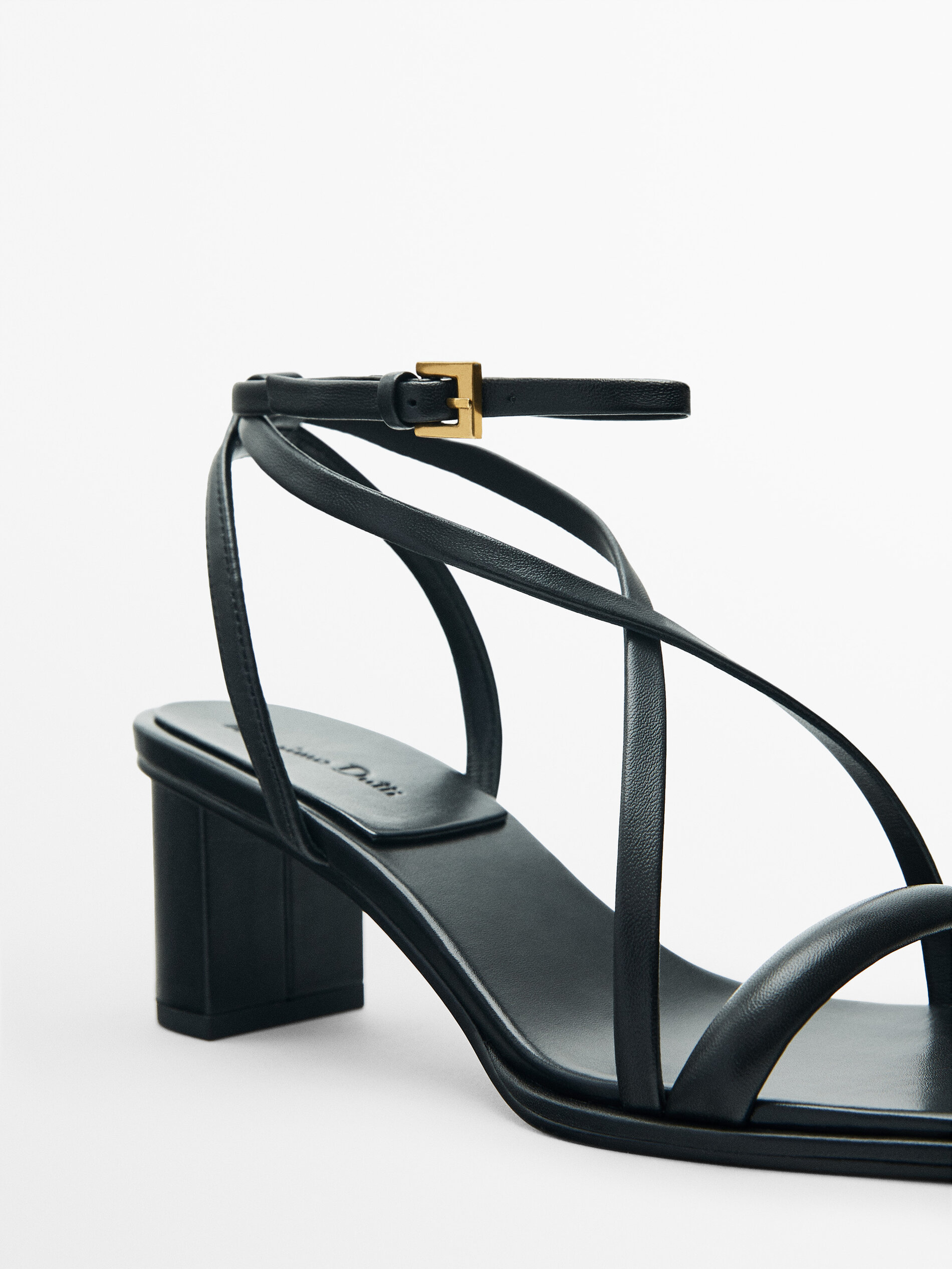 Strappy block heel sandals