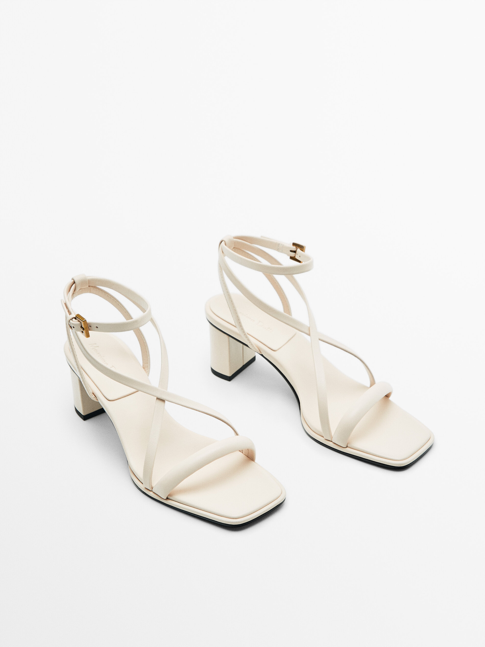 Cream clearance strappy sandals