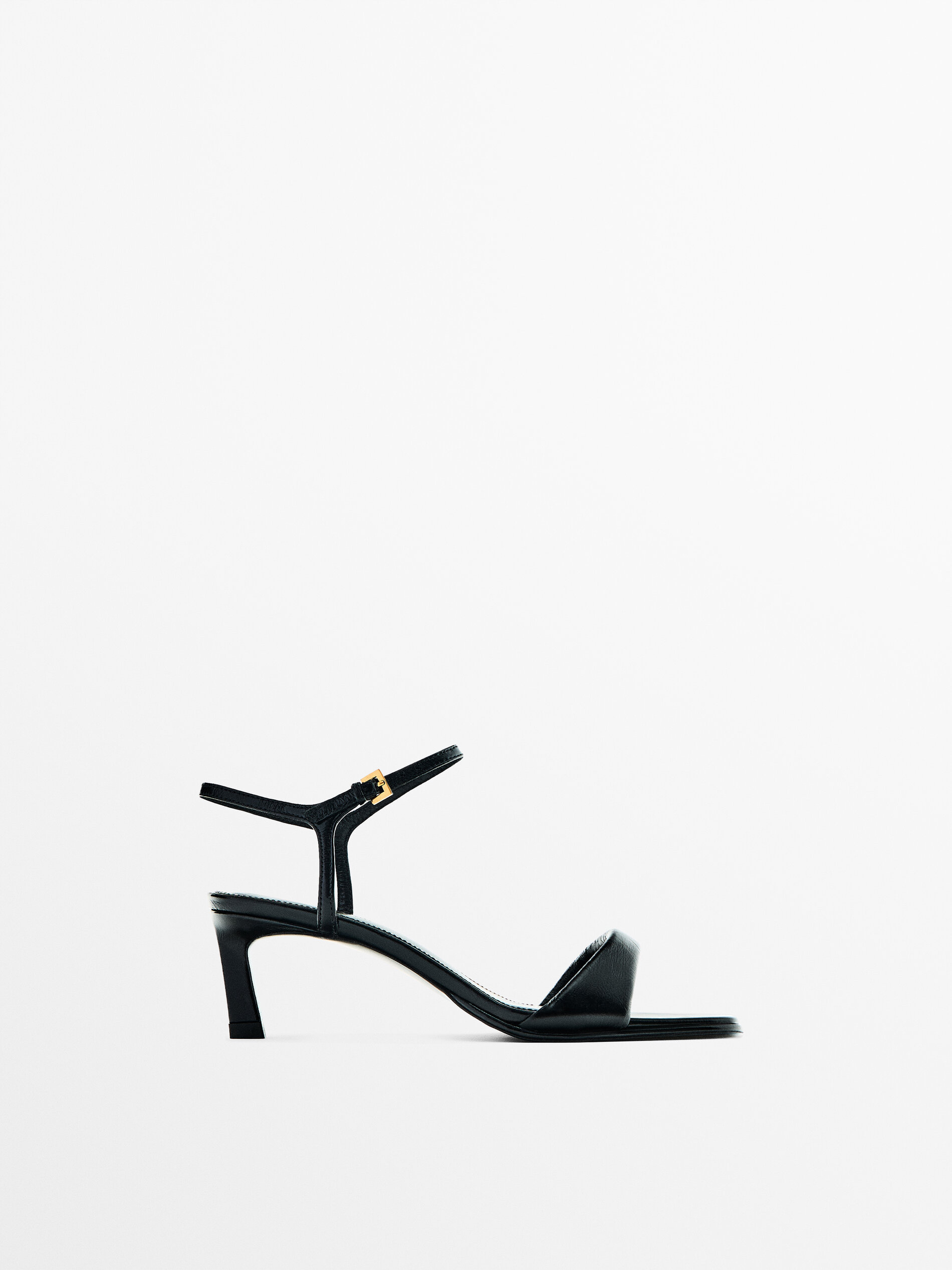 Black mid heel sales sandals