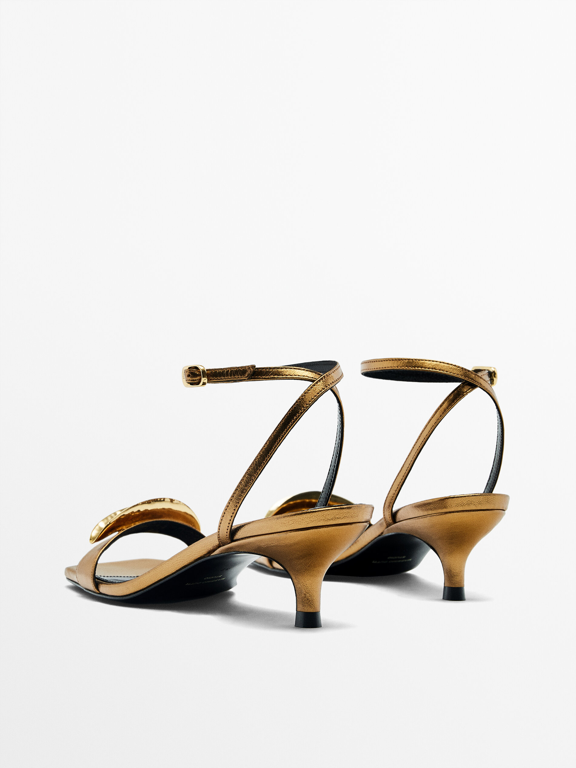 M and s new arrivals gold sandals