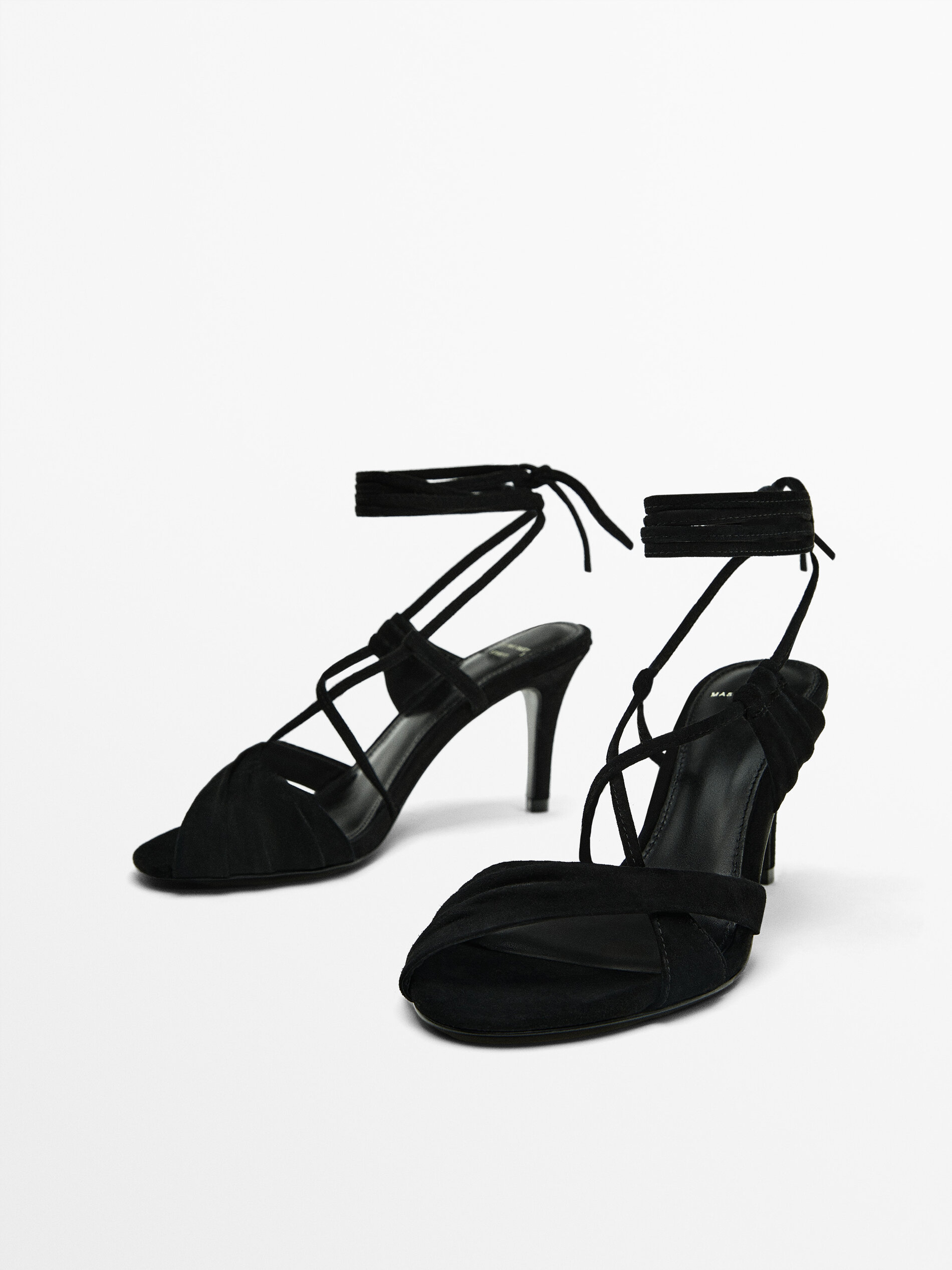 Zara lace clearance up sandals