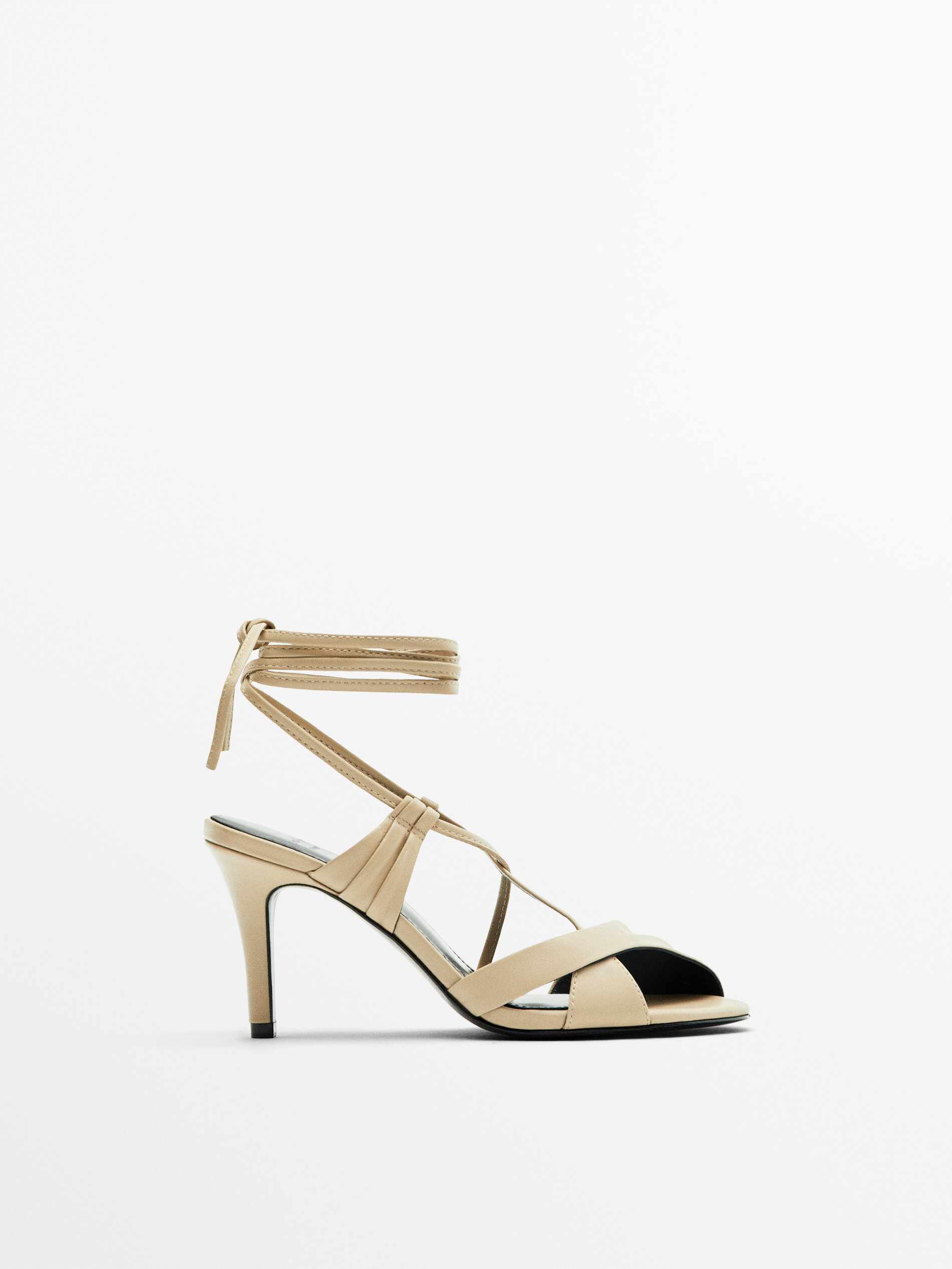 High tie up sandals sales