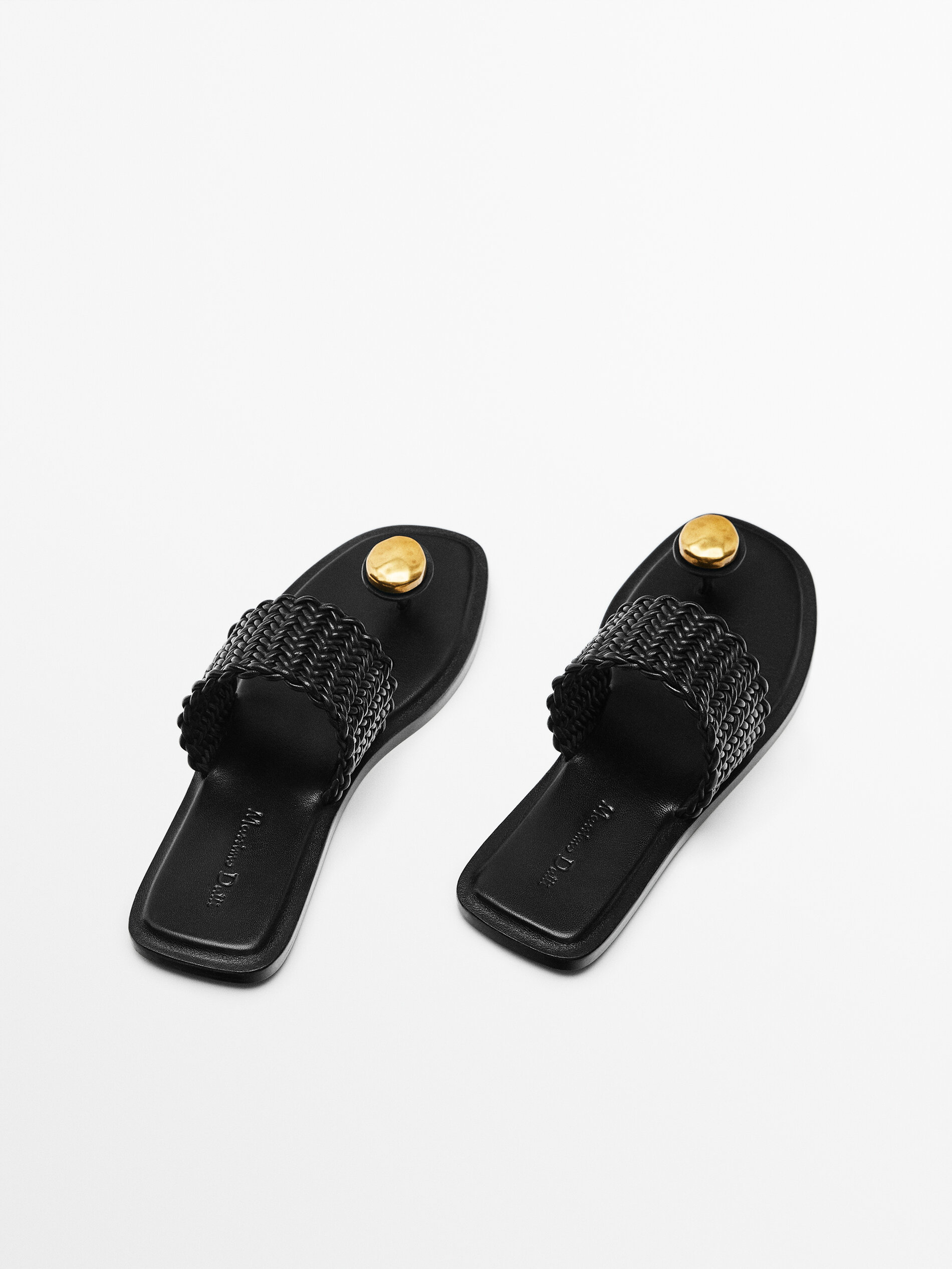 Massimo dutti online braided sandals