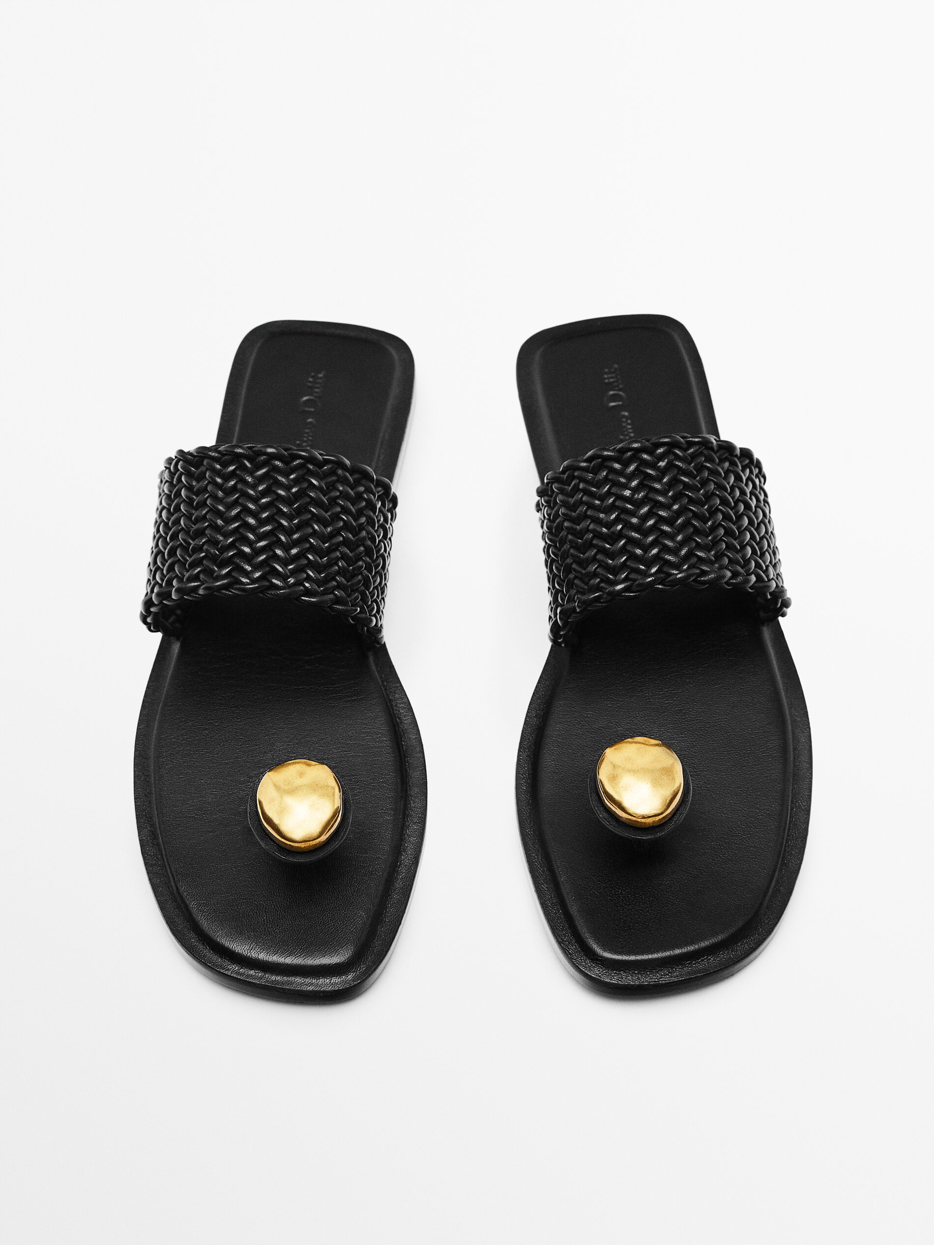 Massimo dutti online braided sandals