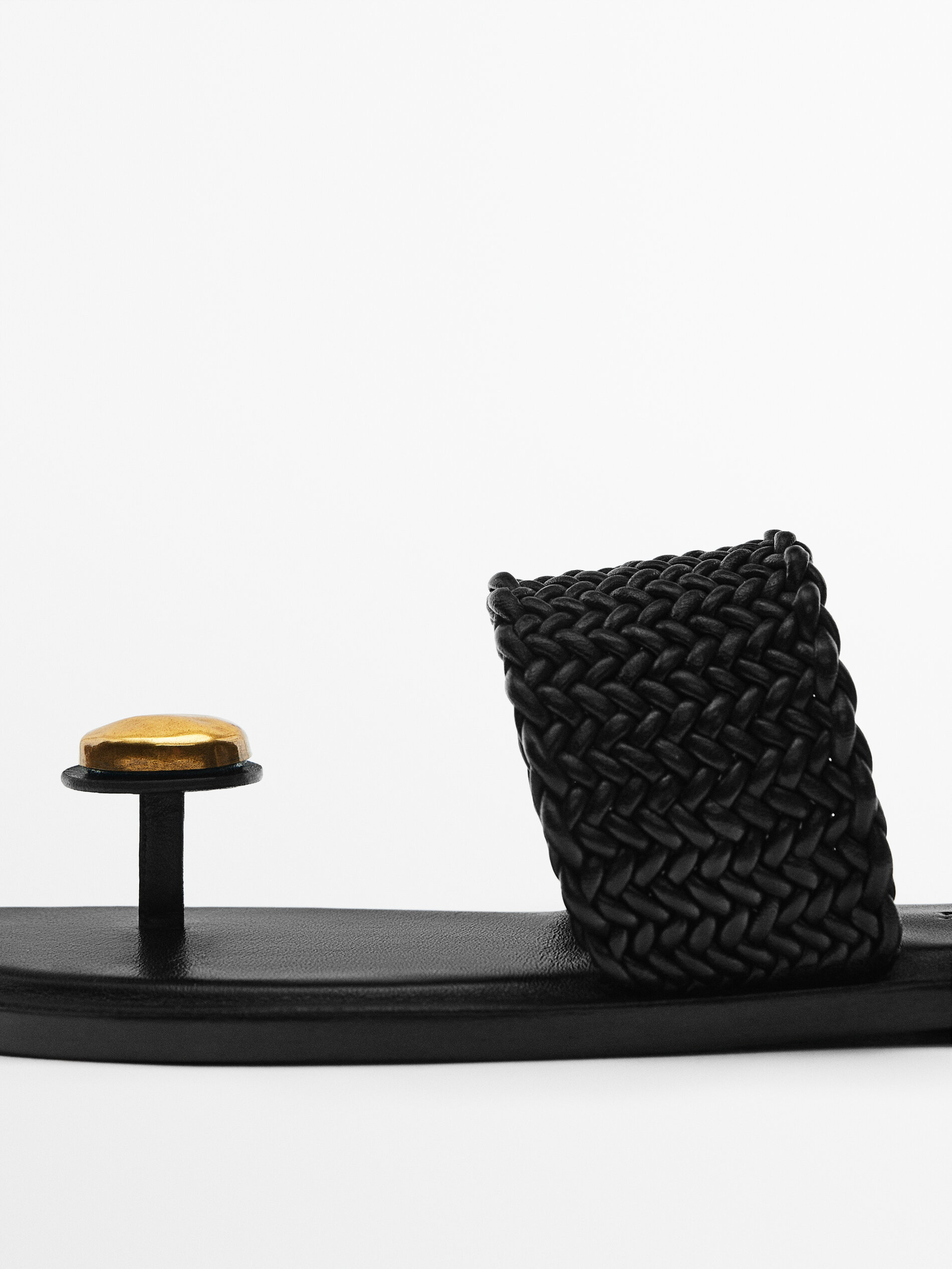 Massimo dutti online braided sandals
