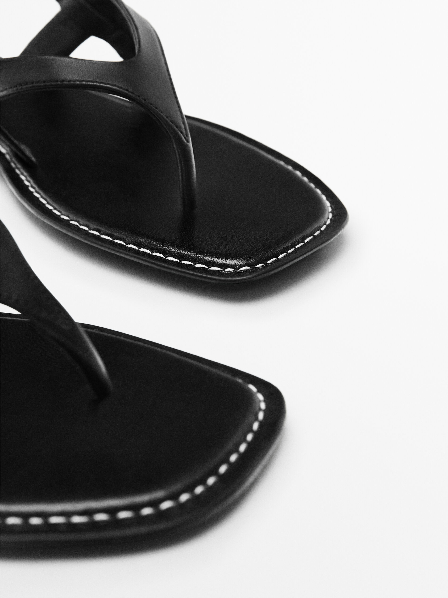 Massimo dutti clearance black sandals