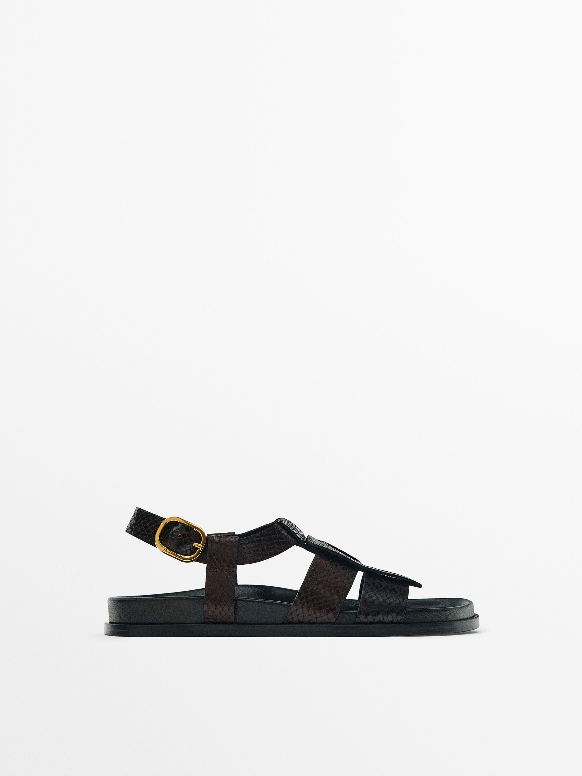 Massimo dutti flat sandals clearance