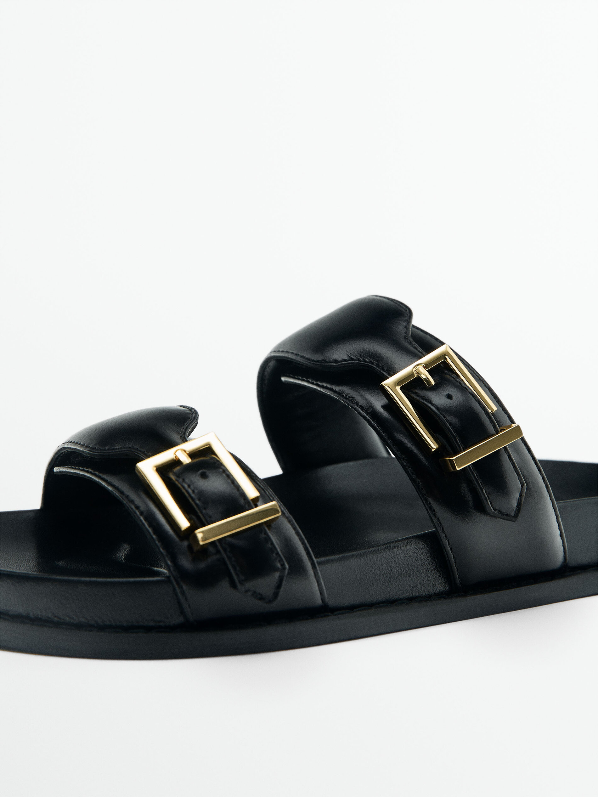 Massimo dutti clearance black sandals