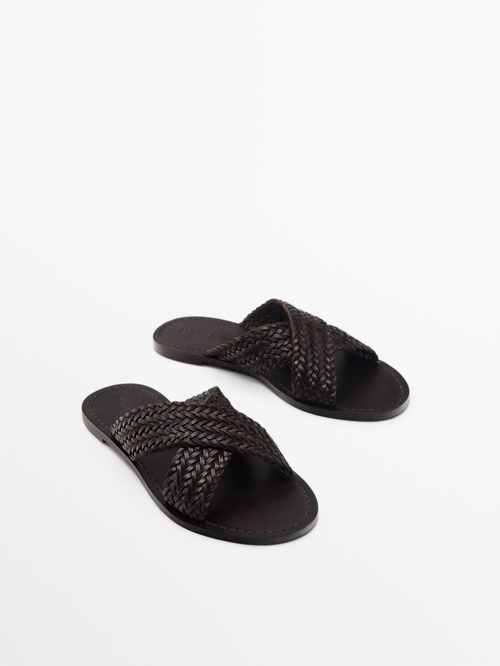 Massimo dutti online braided sandals