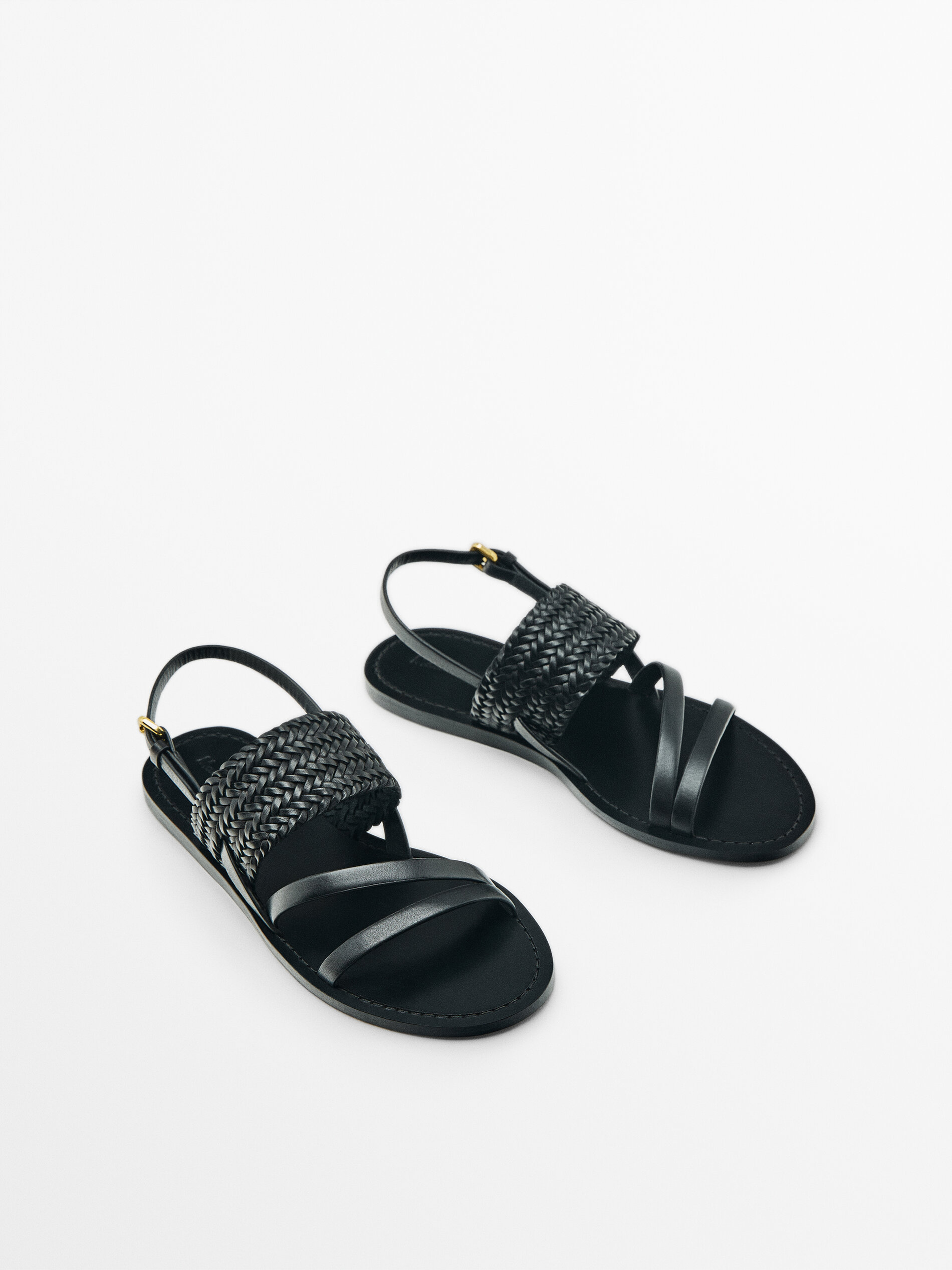 Plaited sandals outlet