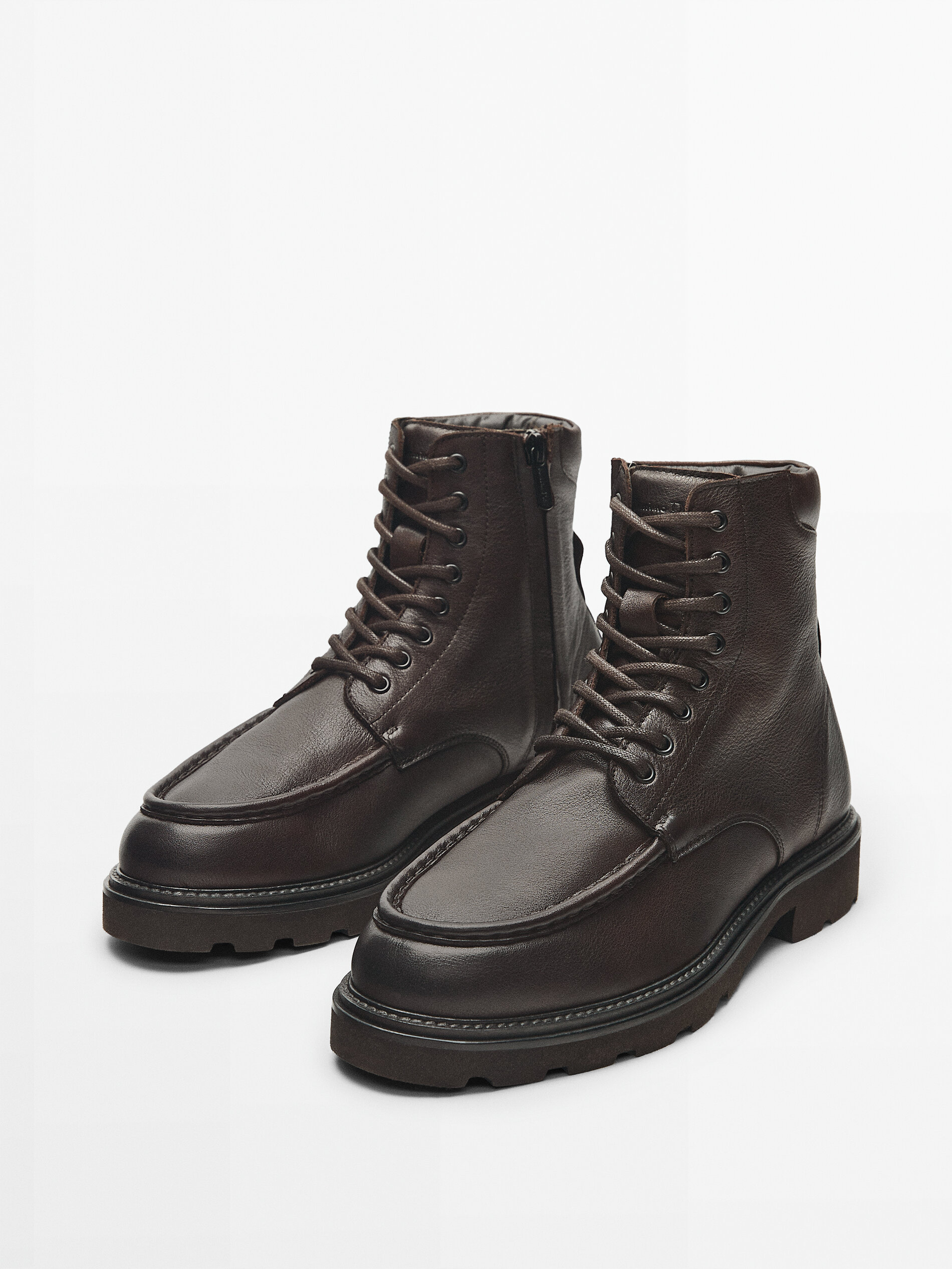 Massimo dutti hot sale leather boots