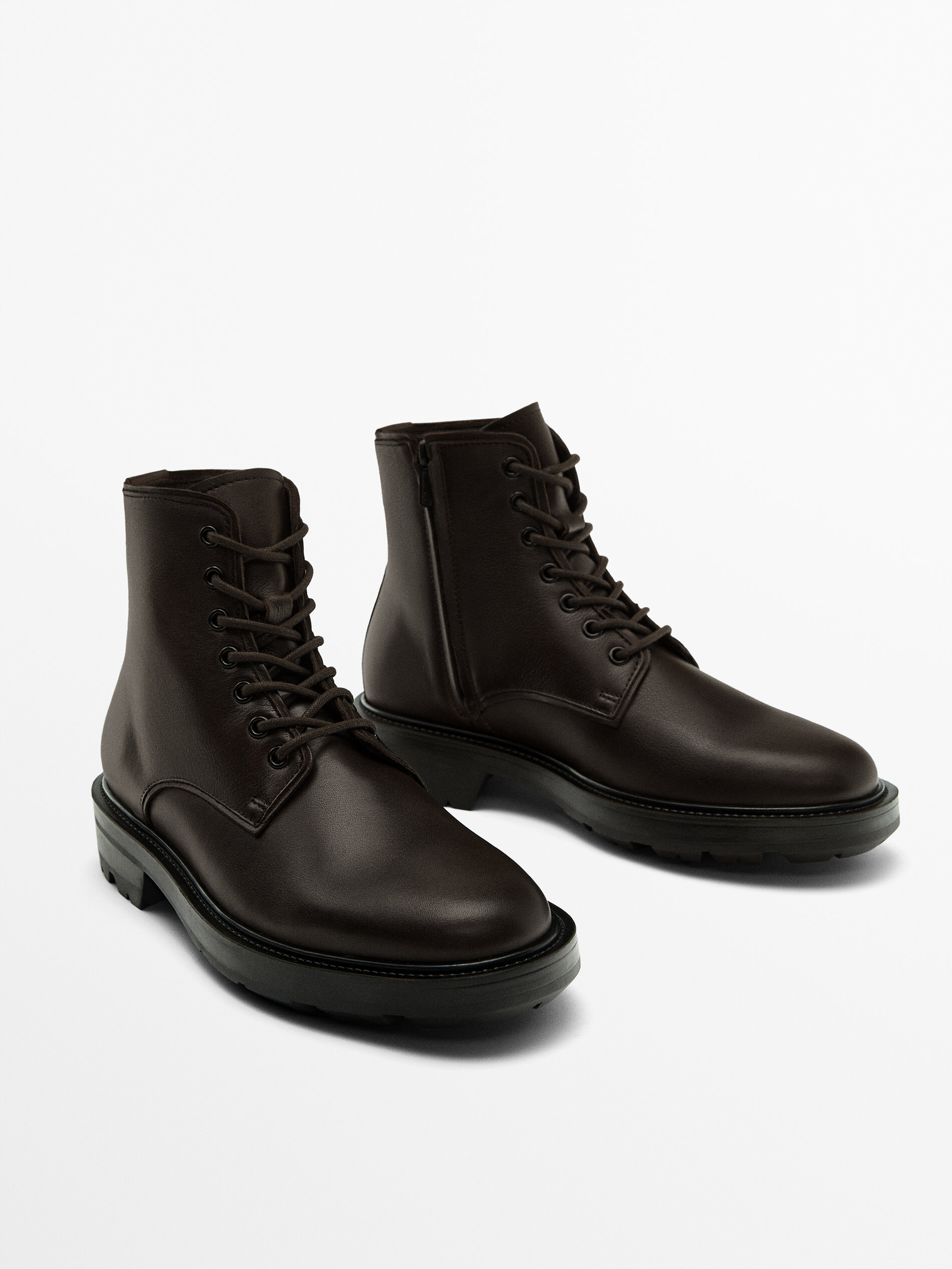 Massimo dutti top leather boots