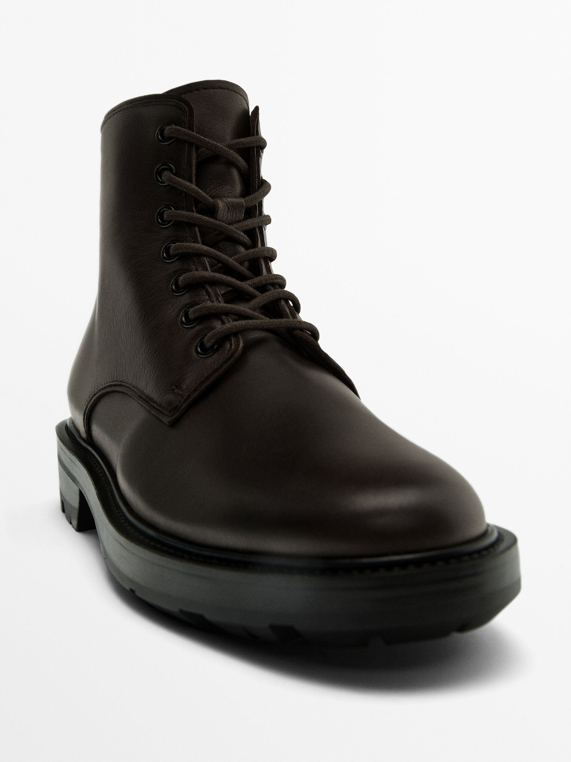 Massimo dutti combat boots outlet