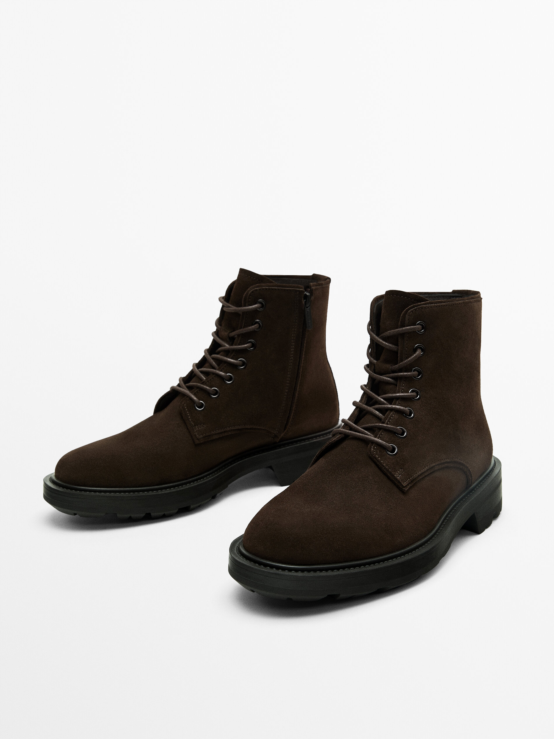 Massimo dutti 2025 lace up boots