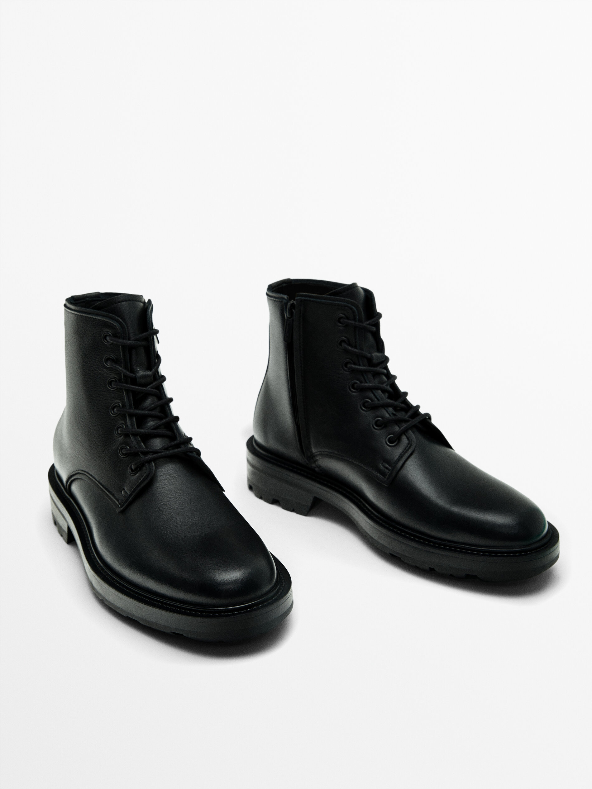 Botas negras massimo dutti cheap
