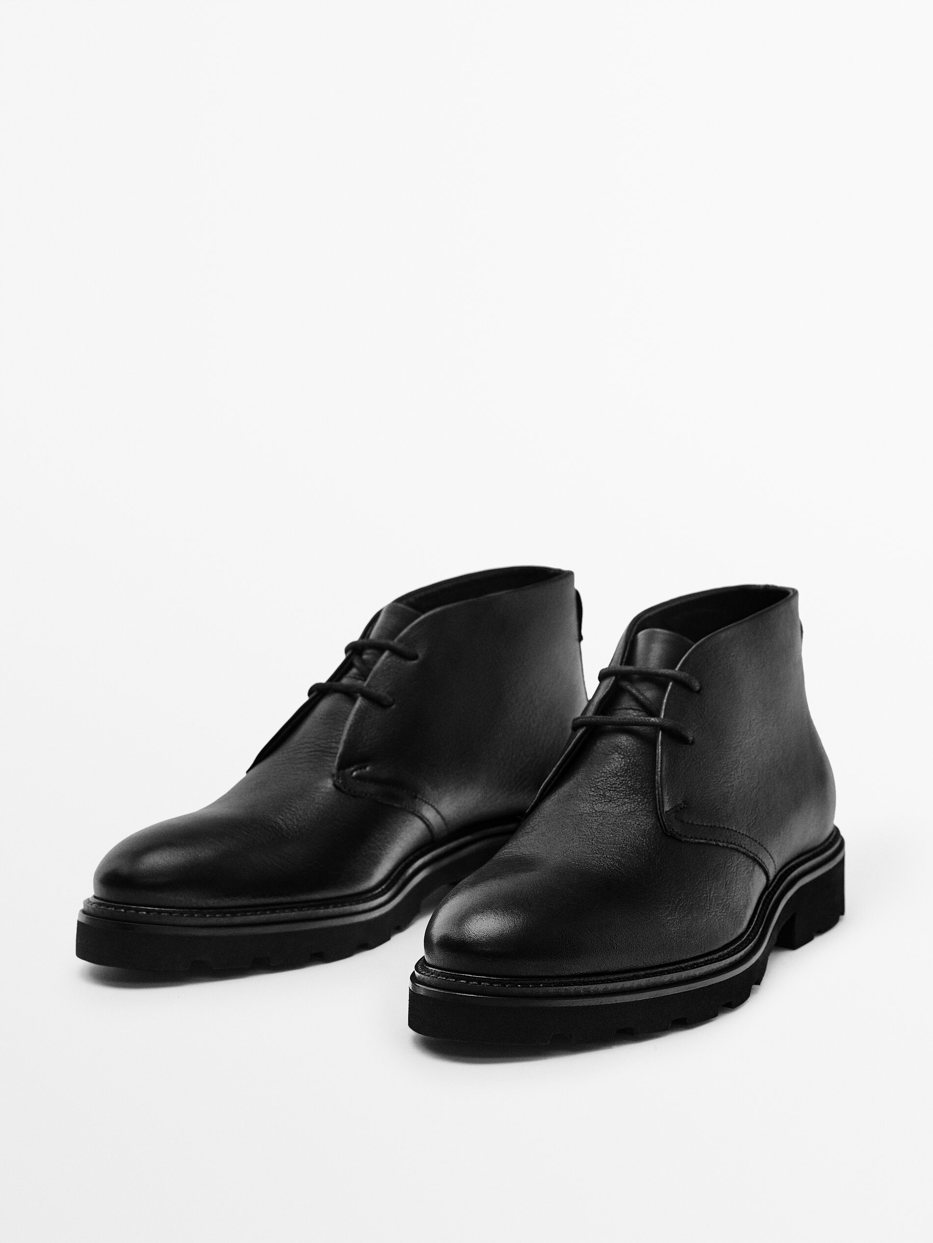 Massimo dutti white nappa ankle boots 2025