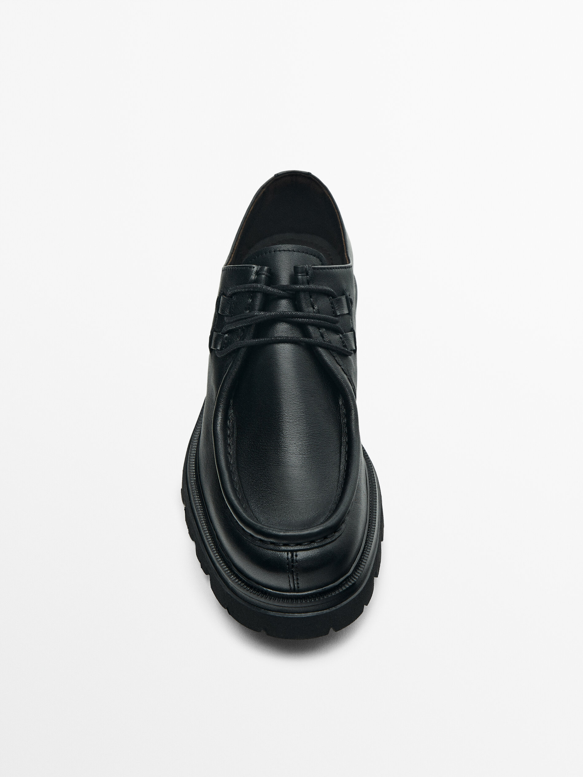 Scarpe nere con bordino in pelle nappa Nero Calzature