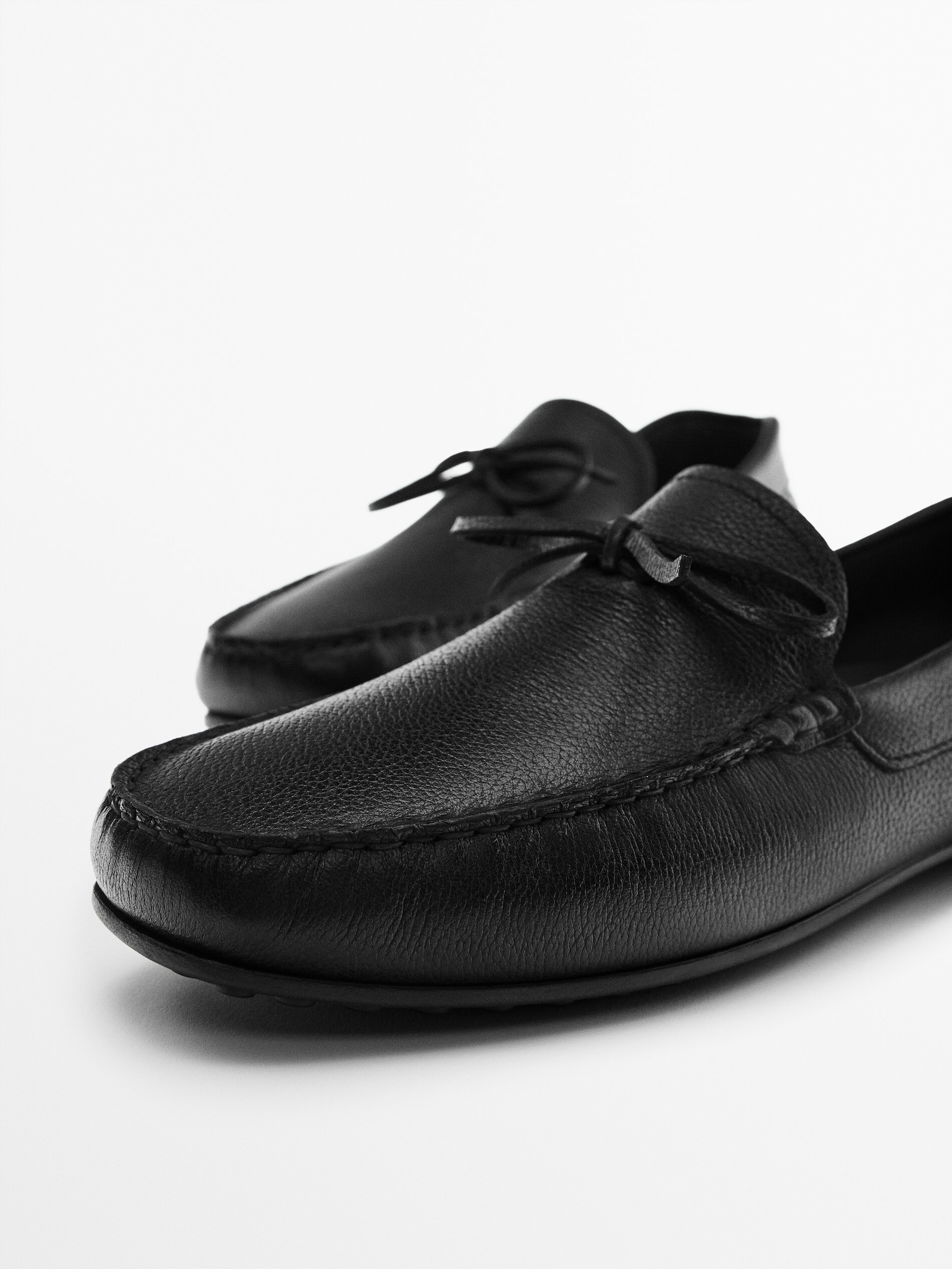 BLACK NAPPA LOAFERS