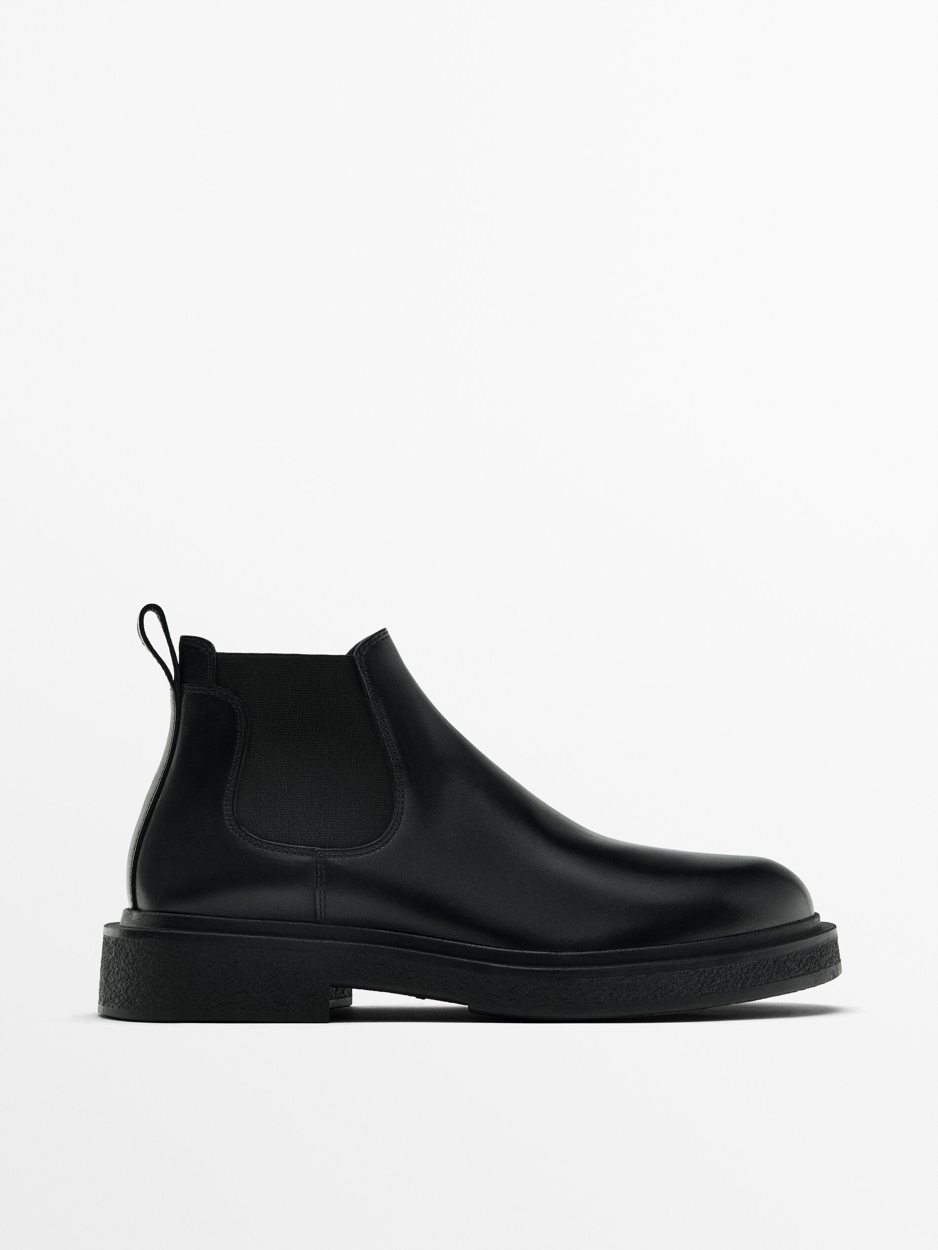 Bot n chelsea negro Studio Negro Zapatos Massimo Dutti