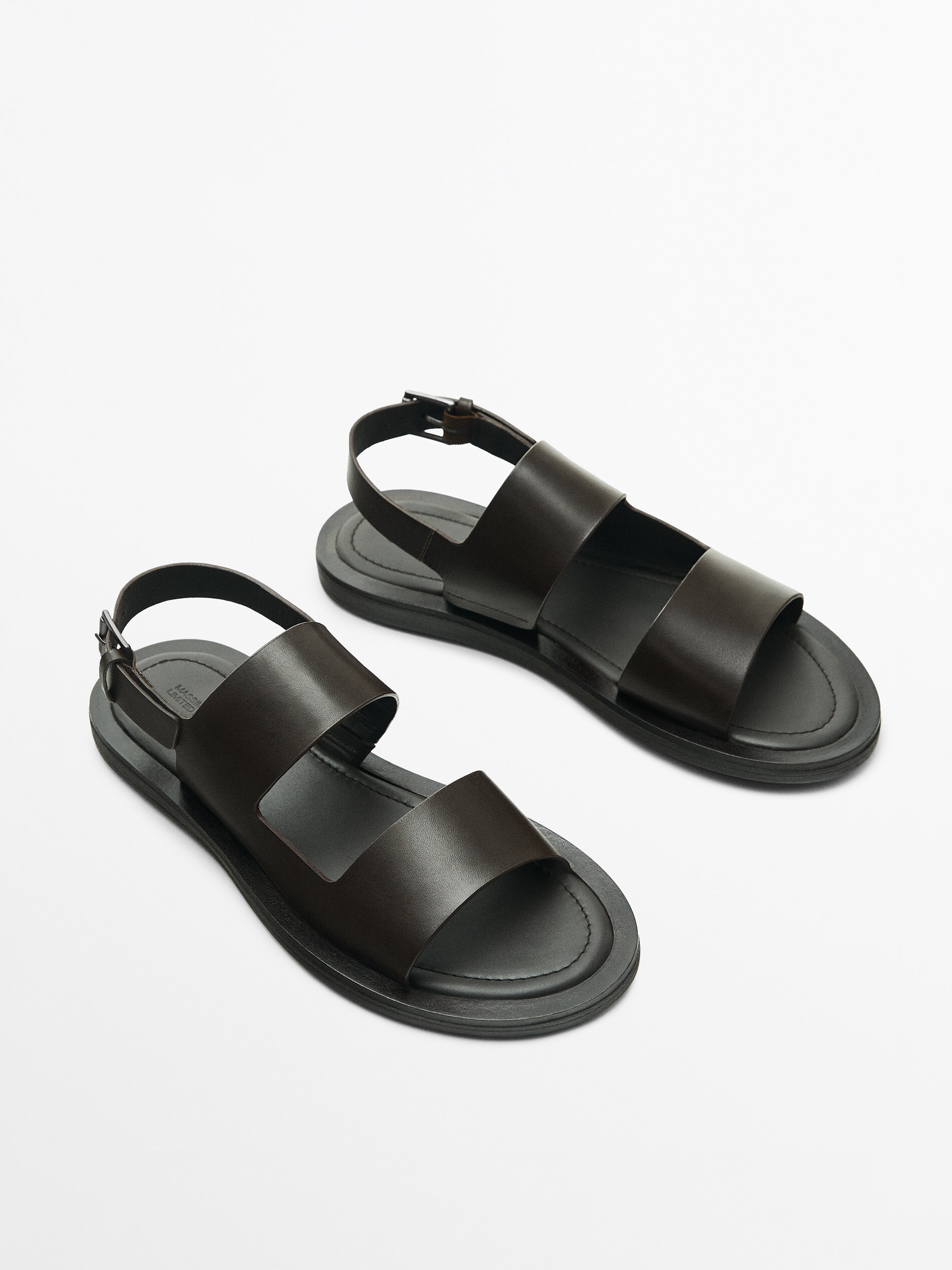 Sandalia piel marr n Limited Edition