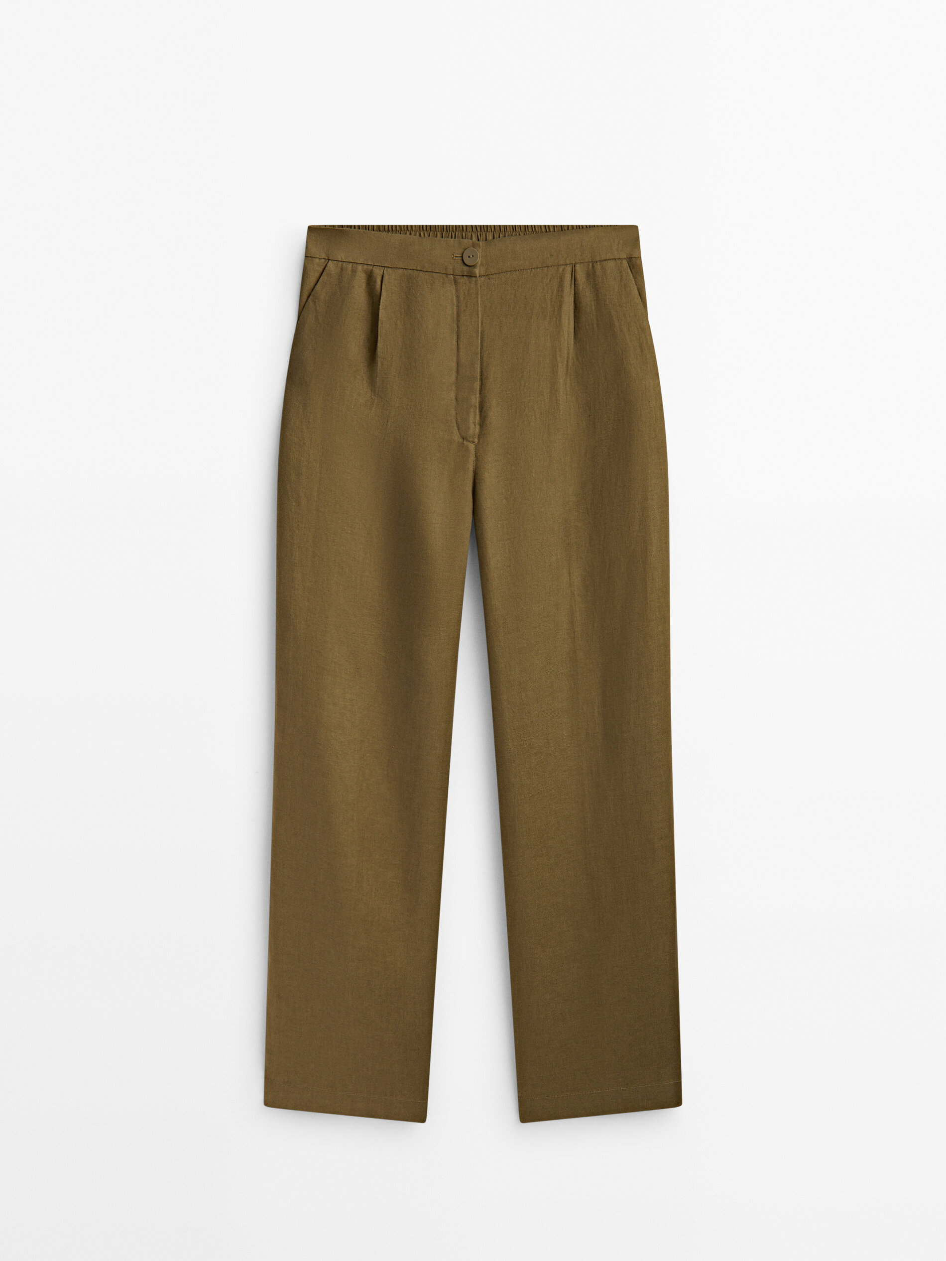 Brown 100 wool suit trousers  Massimo Dutti