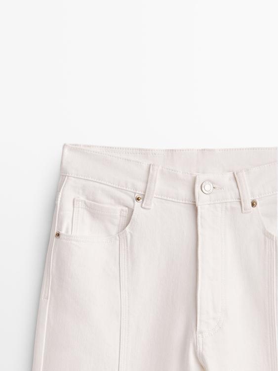High-waist flared jeans - Massimo Dutti Indonesia